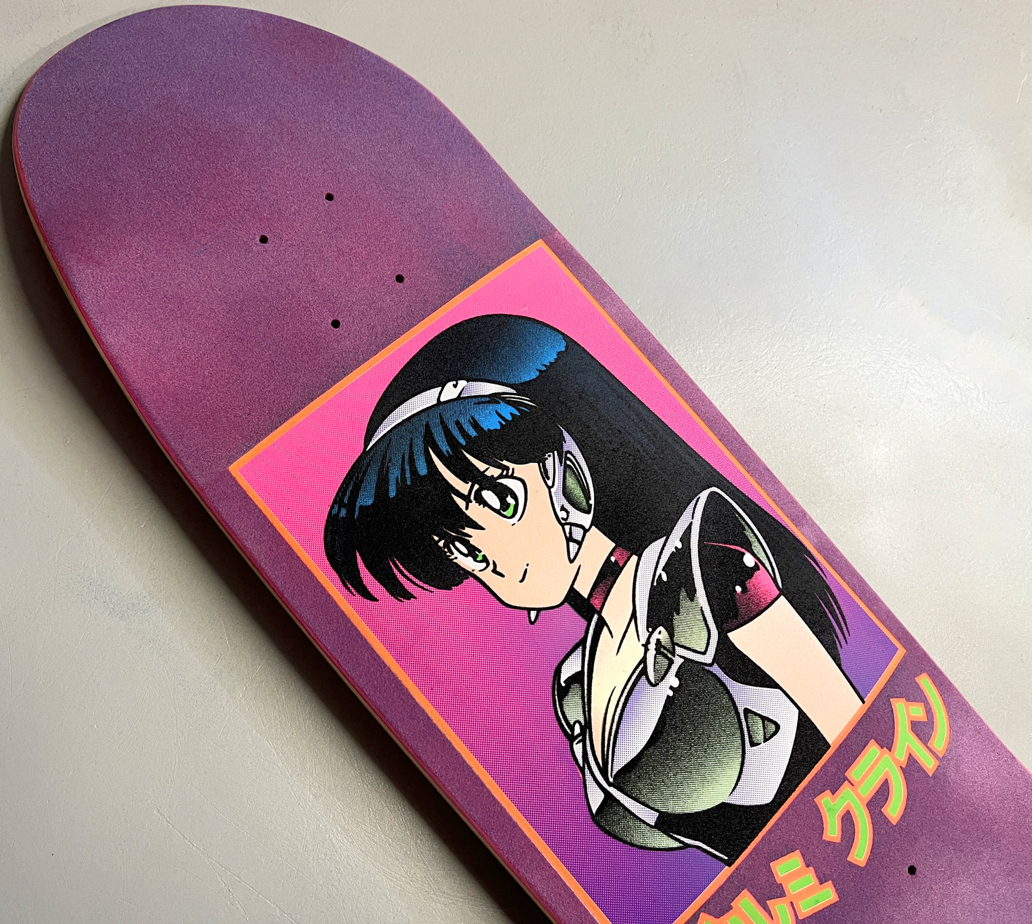 lilac/pink velvet blacklight dream girl NUMBERED & SIGNED 9.5 X 31.75 HAND SCREENED ONLY 3 MADE