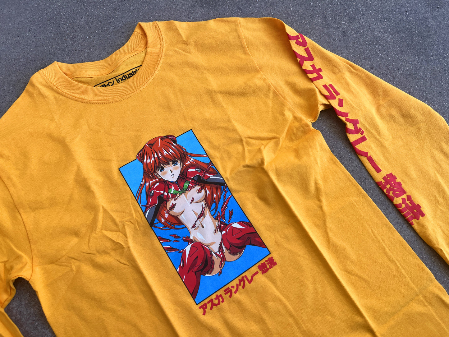 asuka t-shirt LONG SLEEVE GOLD