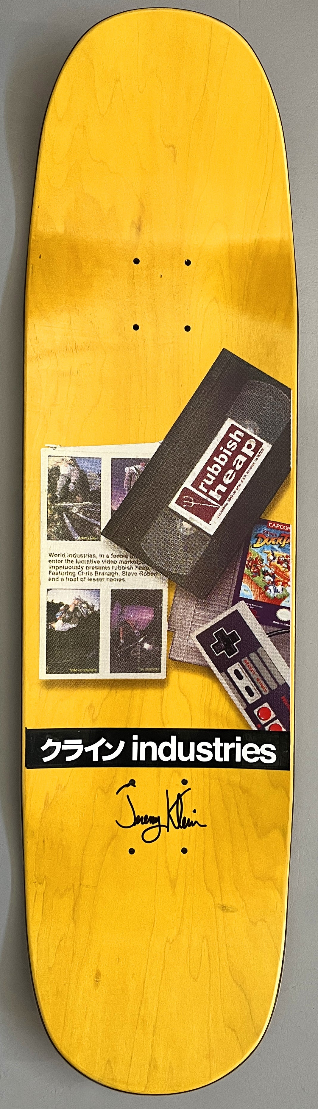 SIGNED rubbish heap limited edition board ASSORTED COLORS 8.55 X 32.5