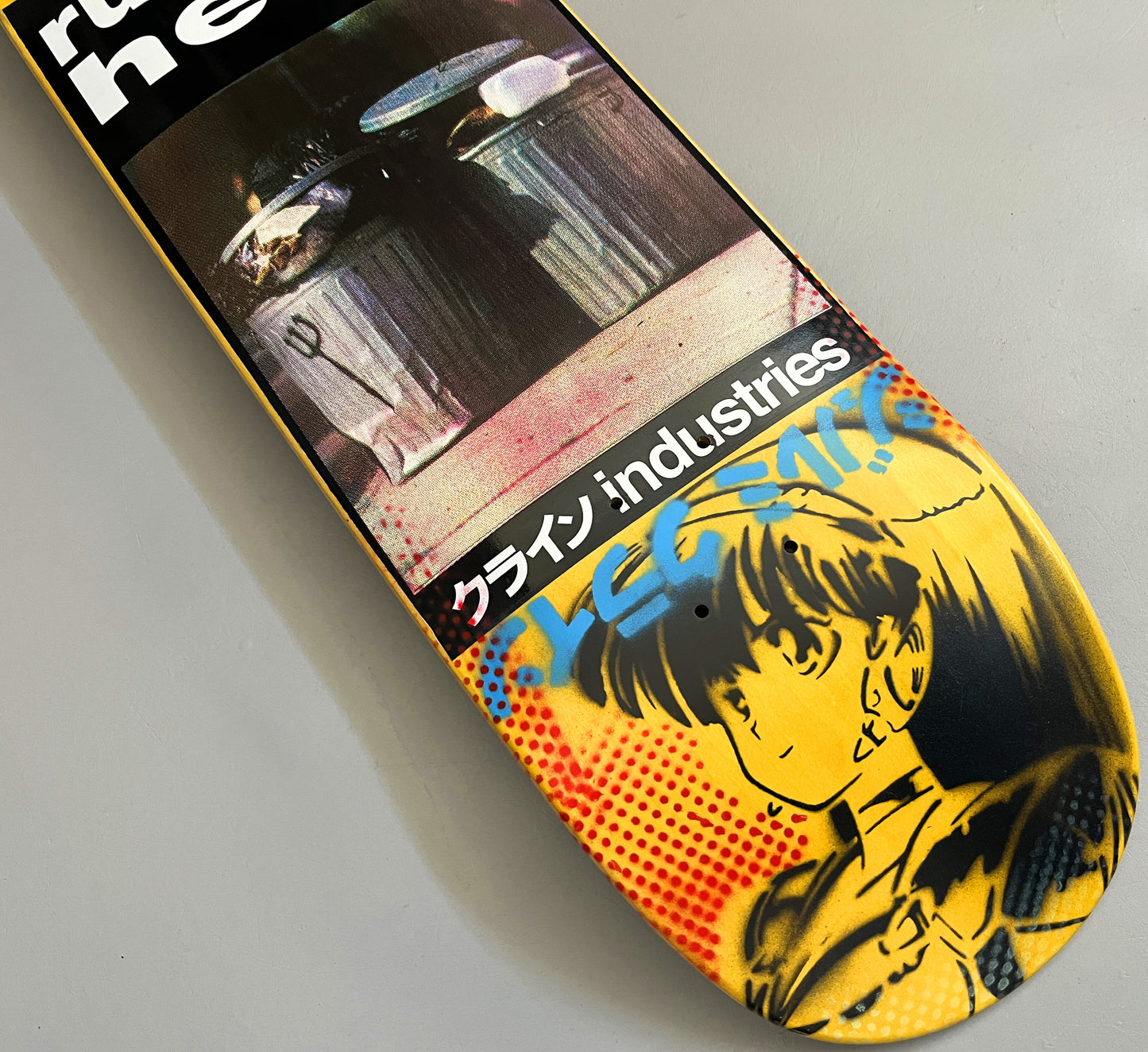 dream girl/rubbish heap YELLOW 8.25 X 32.25 HAND SCREENED SIGNED 1 OF 1