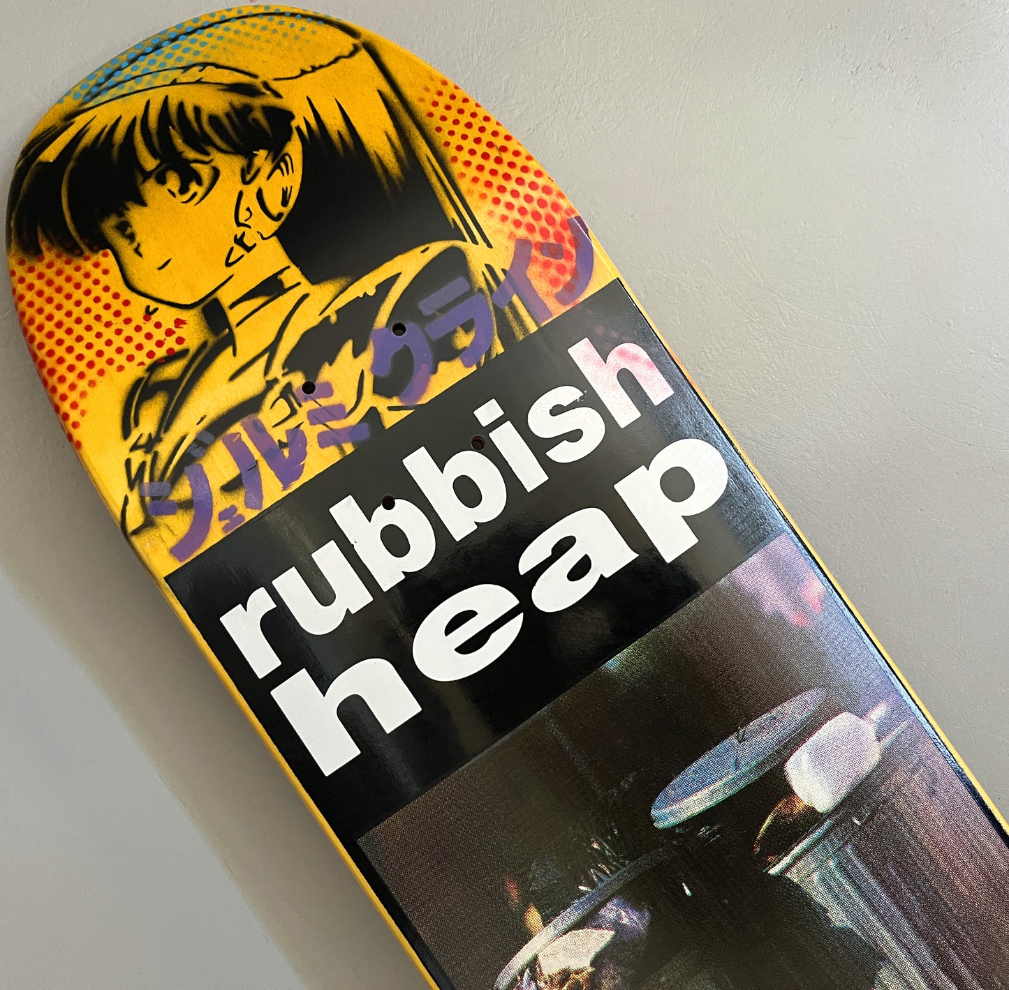 dream girl/rubbish heap YELLOW 8.25 X 32.25 HAND SCREENED SIGNED 1 OF 1