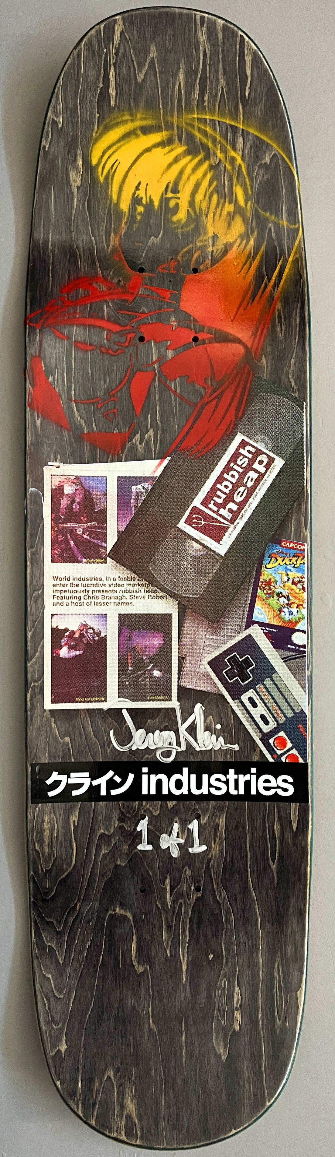 dream girl/rubbish heap YELLOW 8.25 X 32.25 HAND SCREENED SIGNED 1 OF 1