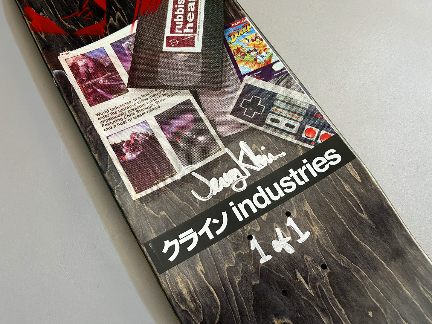 dream girl/rubbish heap YELLOW 8.25 X 32.25 HAND SCREENED SIGNED 1 OF 1