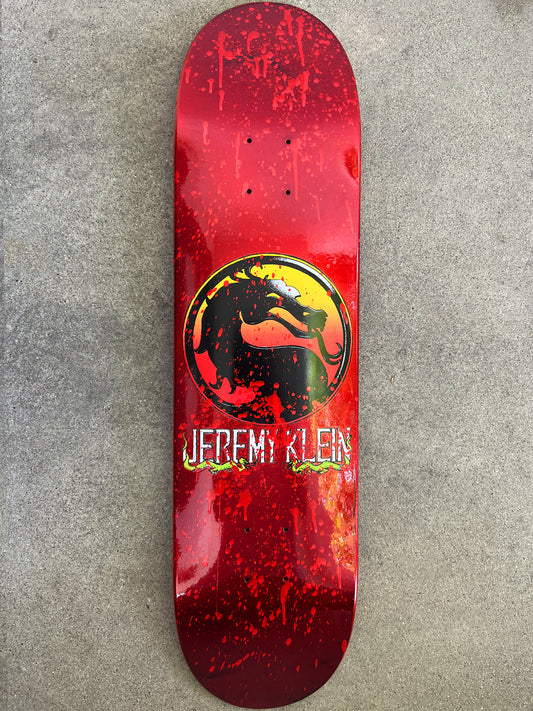1 of 1 SIGNED jeremy klein dragon 8.0 X 31.75 HAND SCREENED RED ANODIZED
