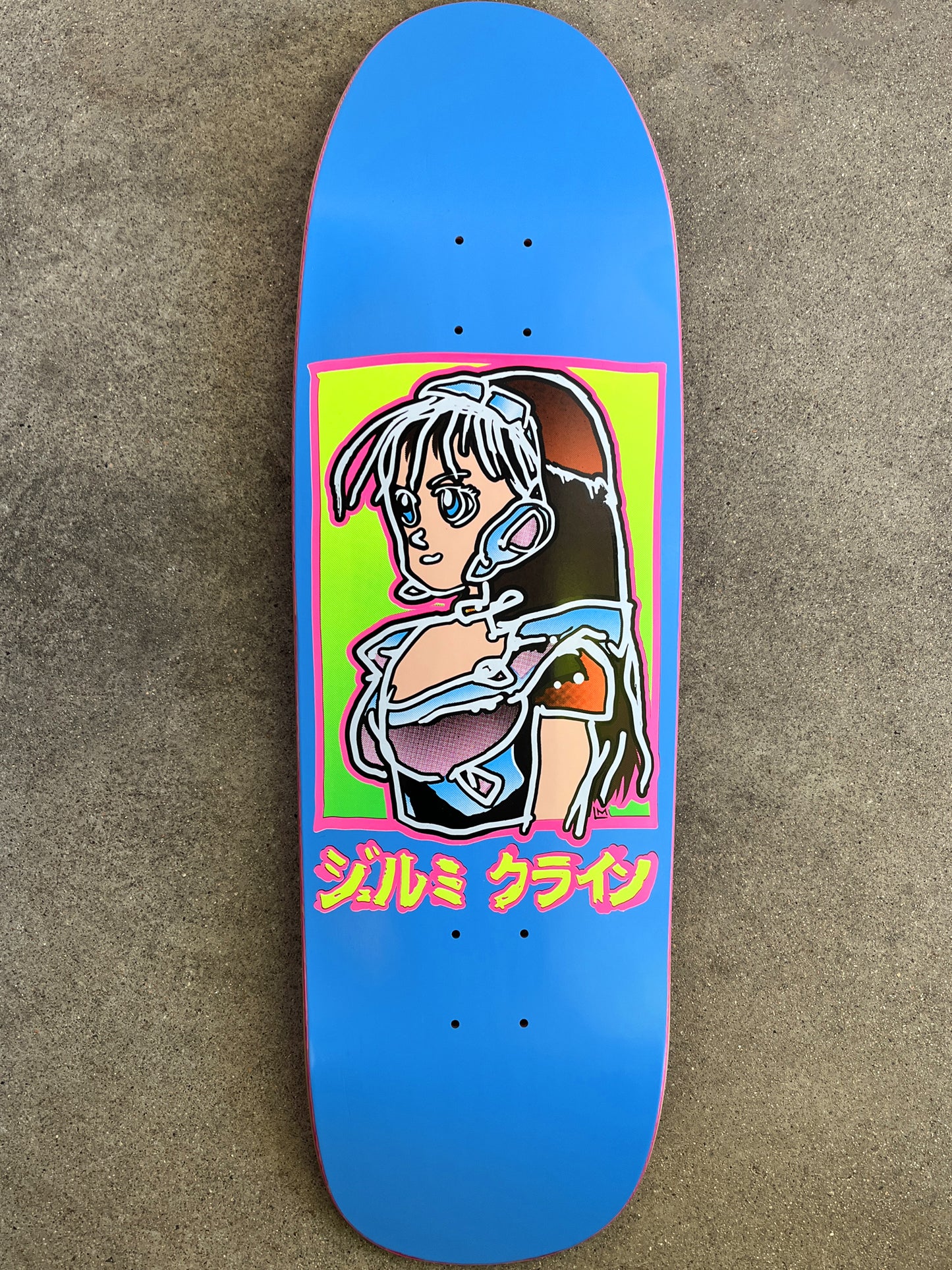 LANCE dream girl board original shape SIGNED - BRIGHT BLUE