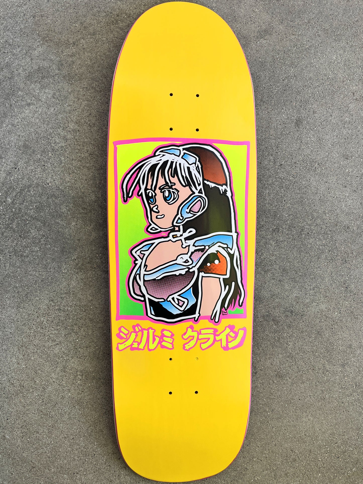 LANCE dream girl board original shape SIGNED - YELLOW