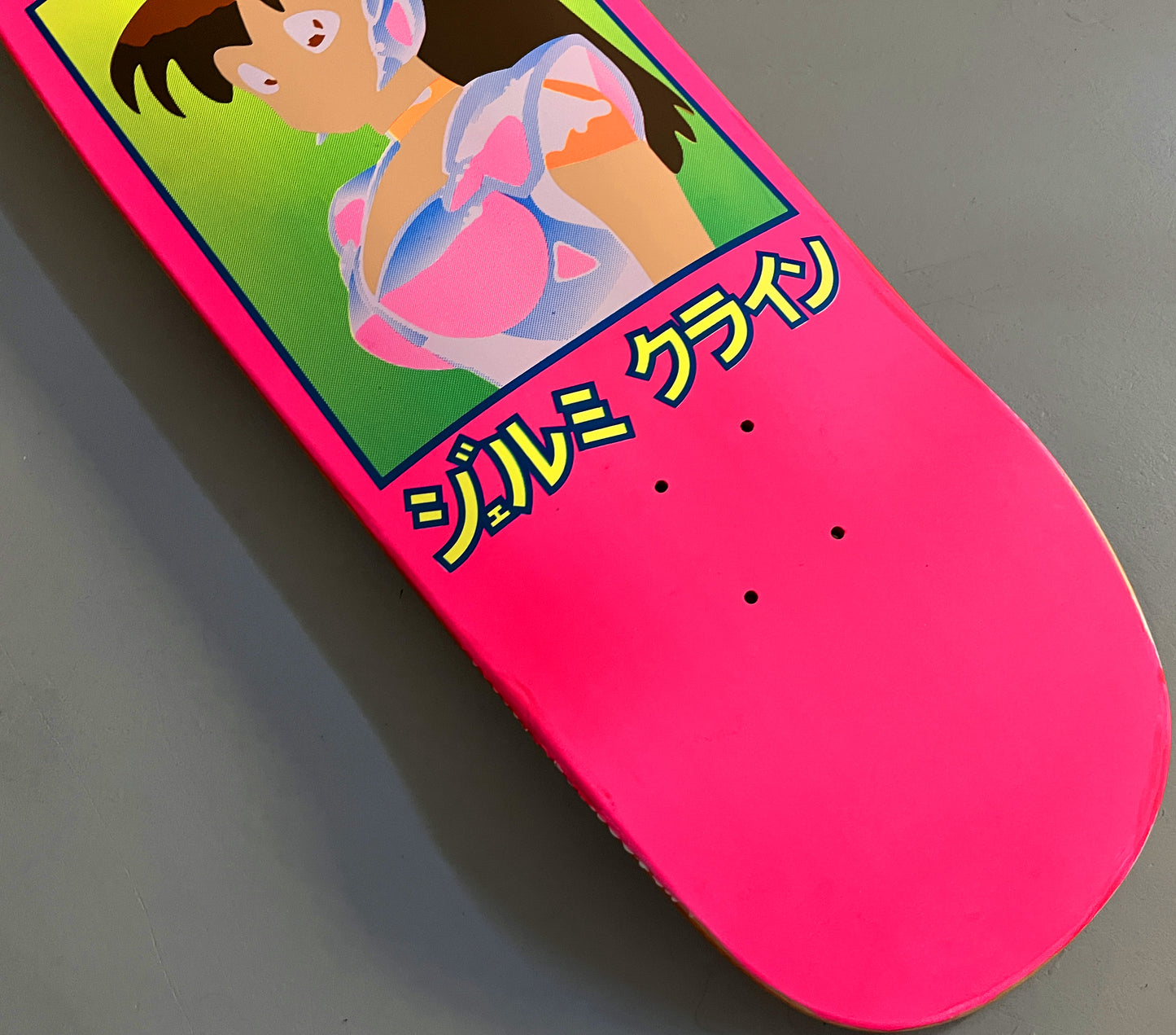 dream girl MIS-PRINT FLUORESCENT PINK NO BLACK PASS 9.5 X 31.75 HAND SCREENED - 1 OF 1