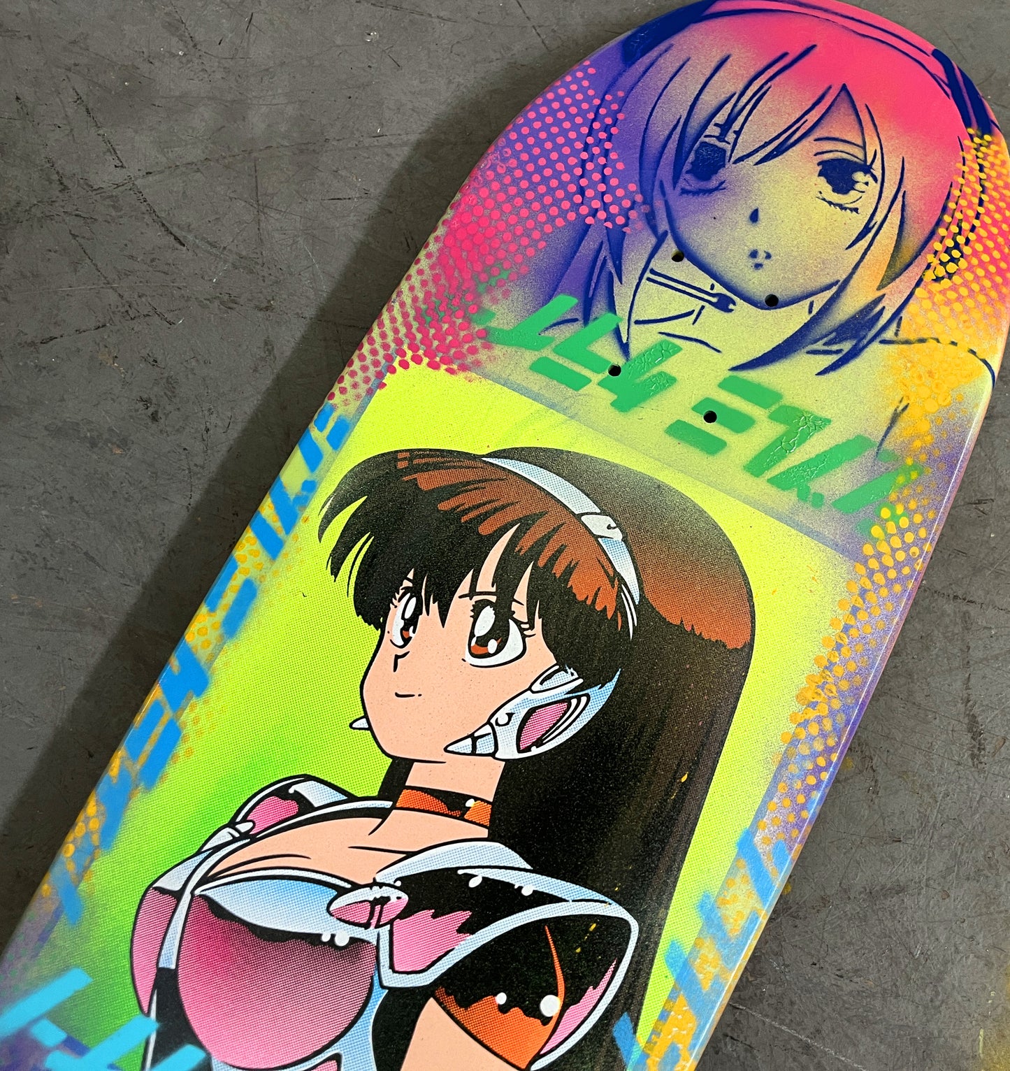 dream girl PINK/PURPLE/YELLOW/GREEN 9.5 X 31.75 1 OF 1