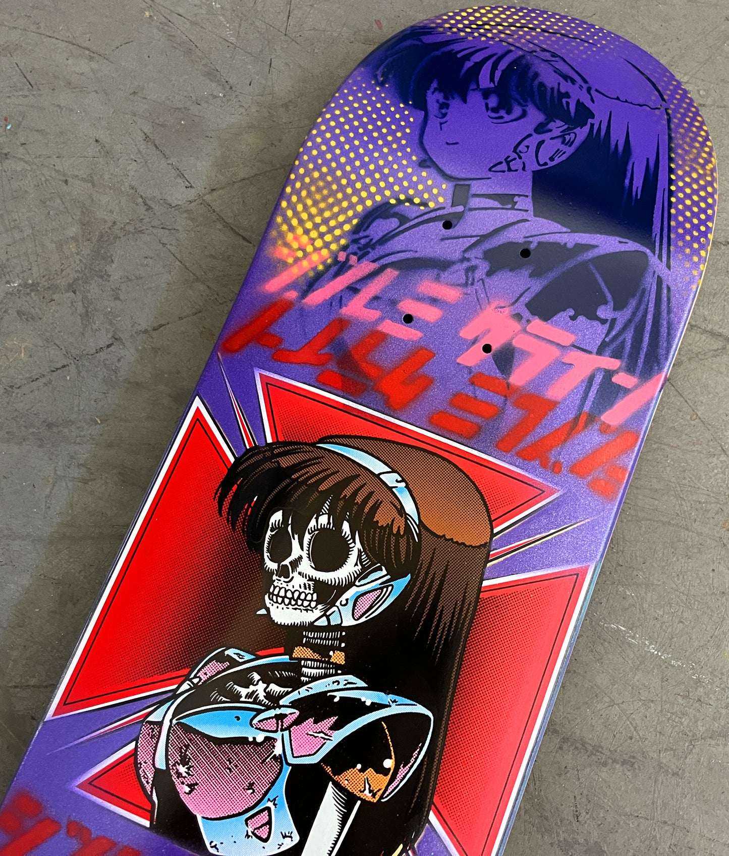 dream hawk  PURPLE/RED GLITTER 8.5 X 32.25 1 OF 1