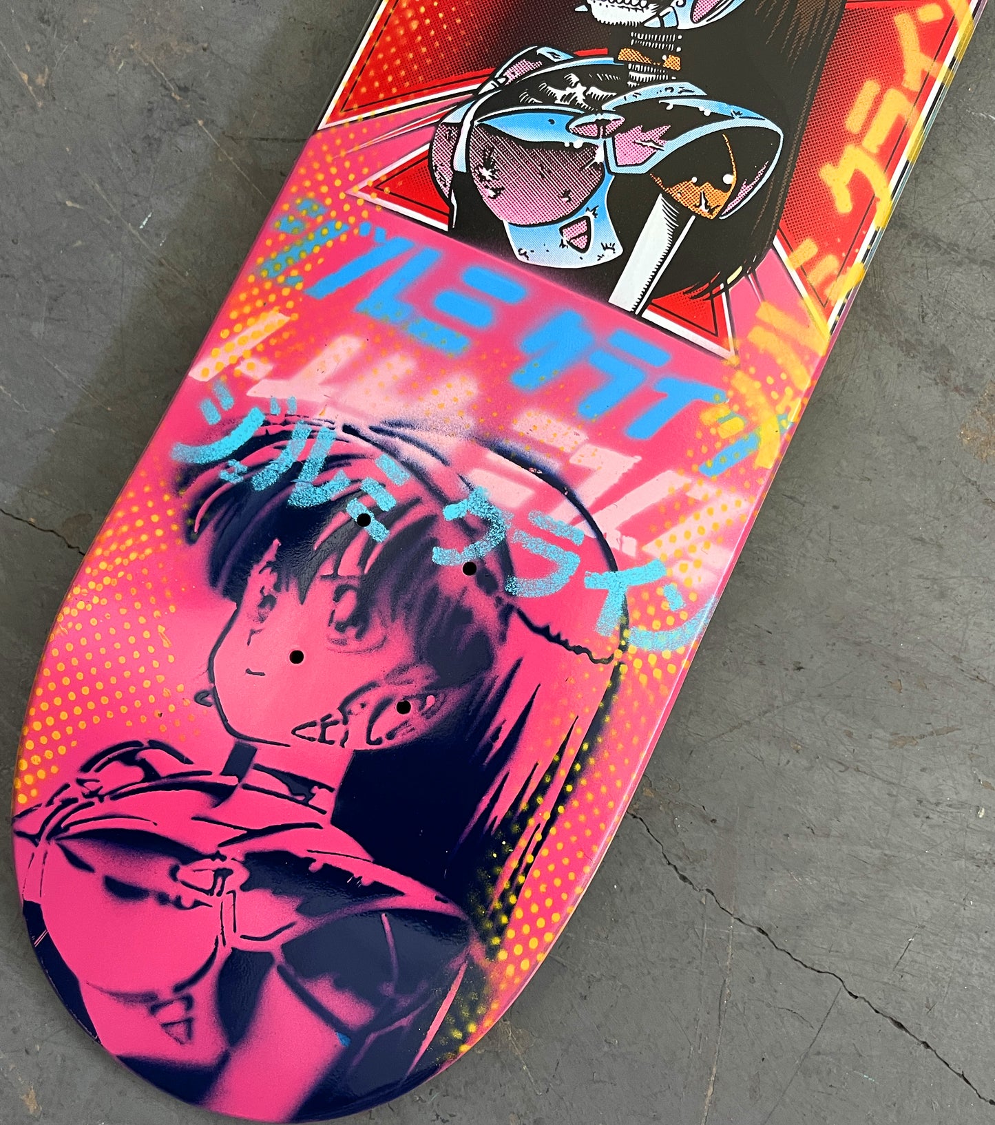 dream hawk  PINK/BLUE 8.5 X 32.25 1 OF 1 SIGNED