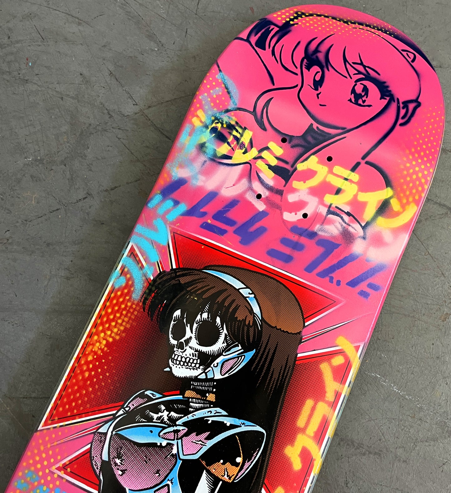 dream hawk  PINK/BLUE 8.5 X 32.25 1 OF 1 SIGNED