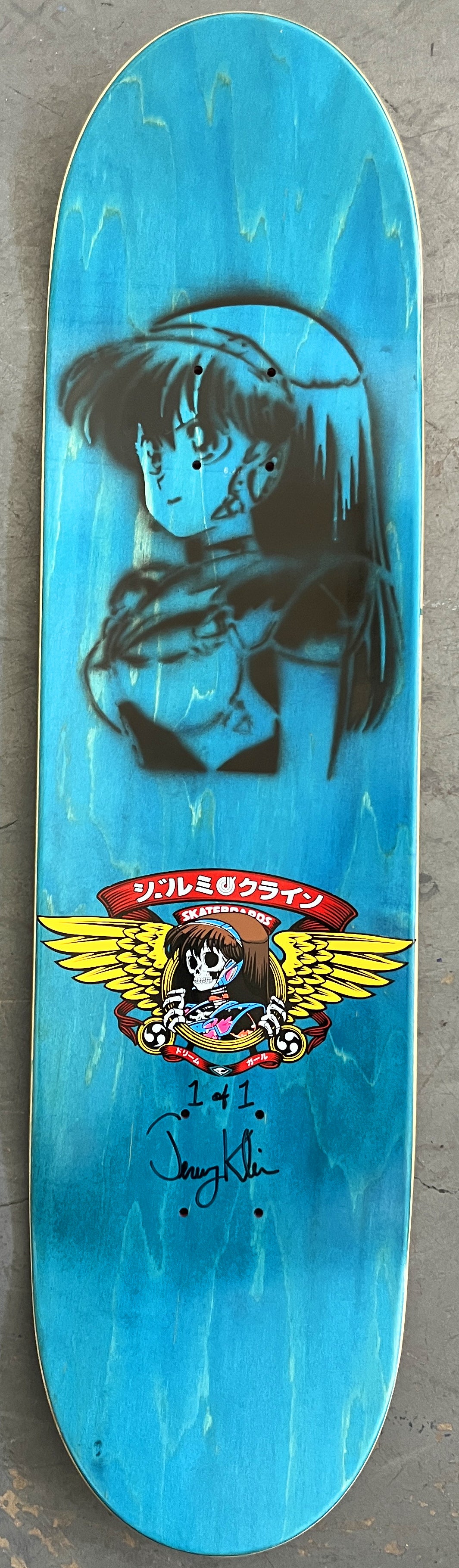 dream hawk  PINK/BLUE 8.5 X 32.25 1 OF 1 SIGNED