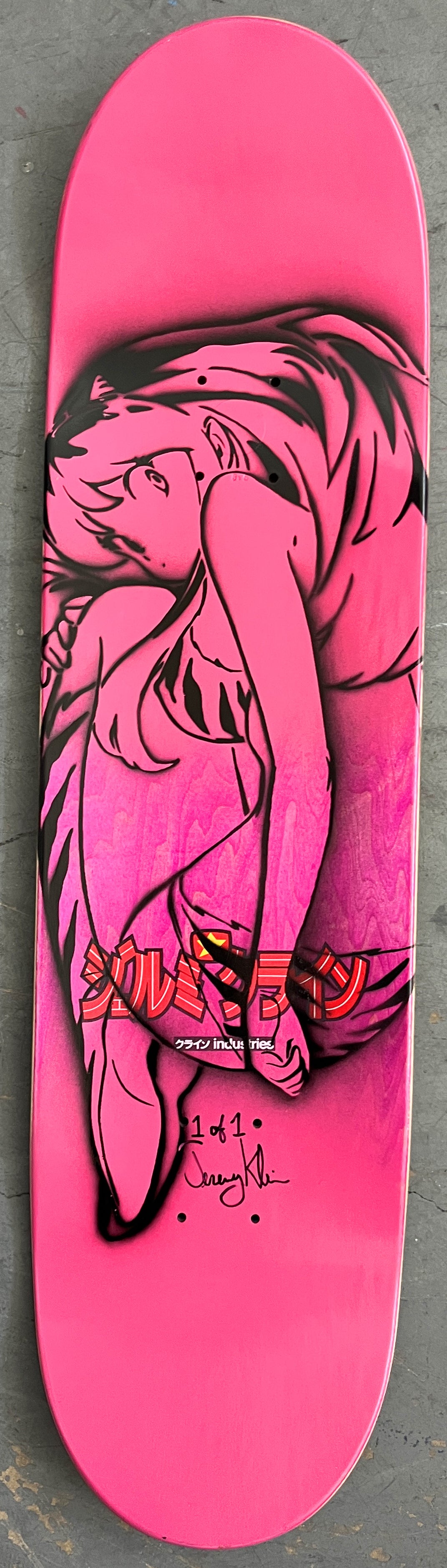 lum chan 3 8.25 X 32.25 BRIGHT BLUE/PINK MIXED PROCESS SIGNED 1 of 1