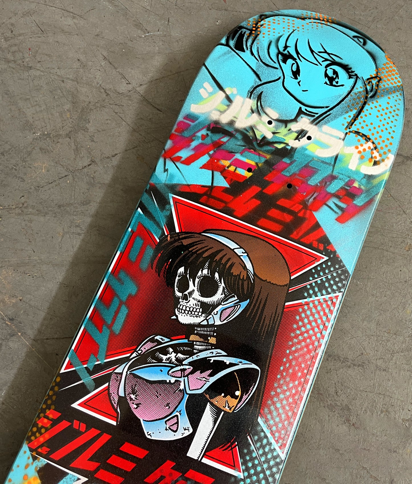 dream hawk  MATTE BLACK/TEAL 8.5 X 32.25 1 OF 1 SIGNED