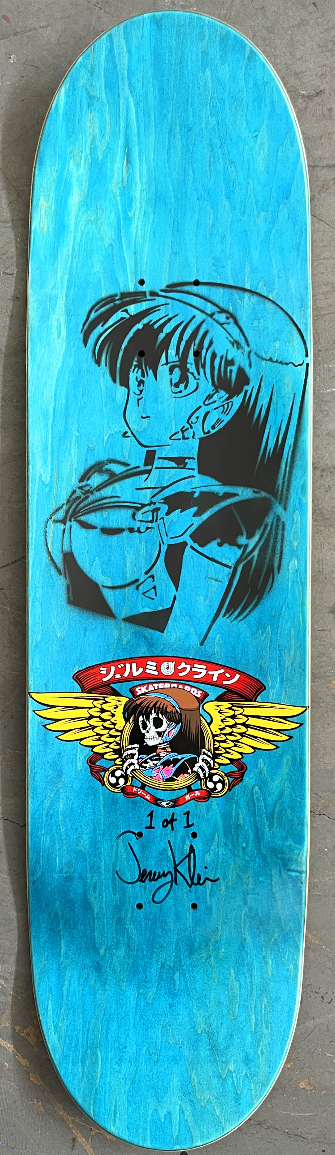 dream hawk  MATTE BLACK/TEAL 8.5 X 32.25 1 OF 1 SIGNED
