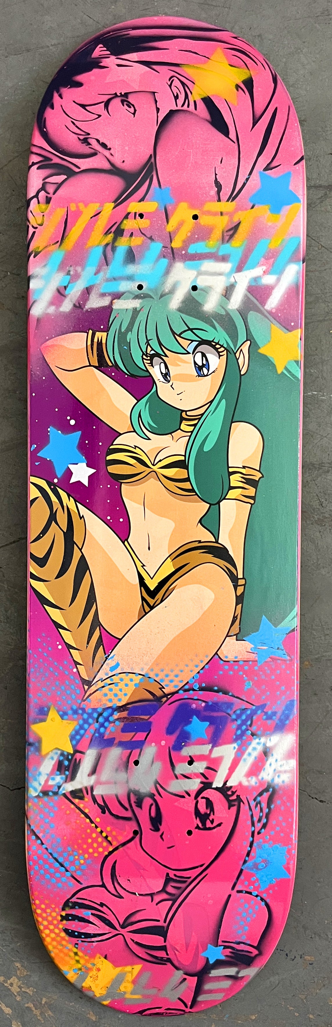 lum chan 2 8.25 X 32.25 PINK/SILVER MIXED PROCESS SIGNED 1 of 1