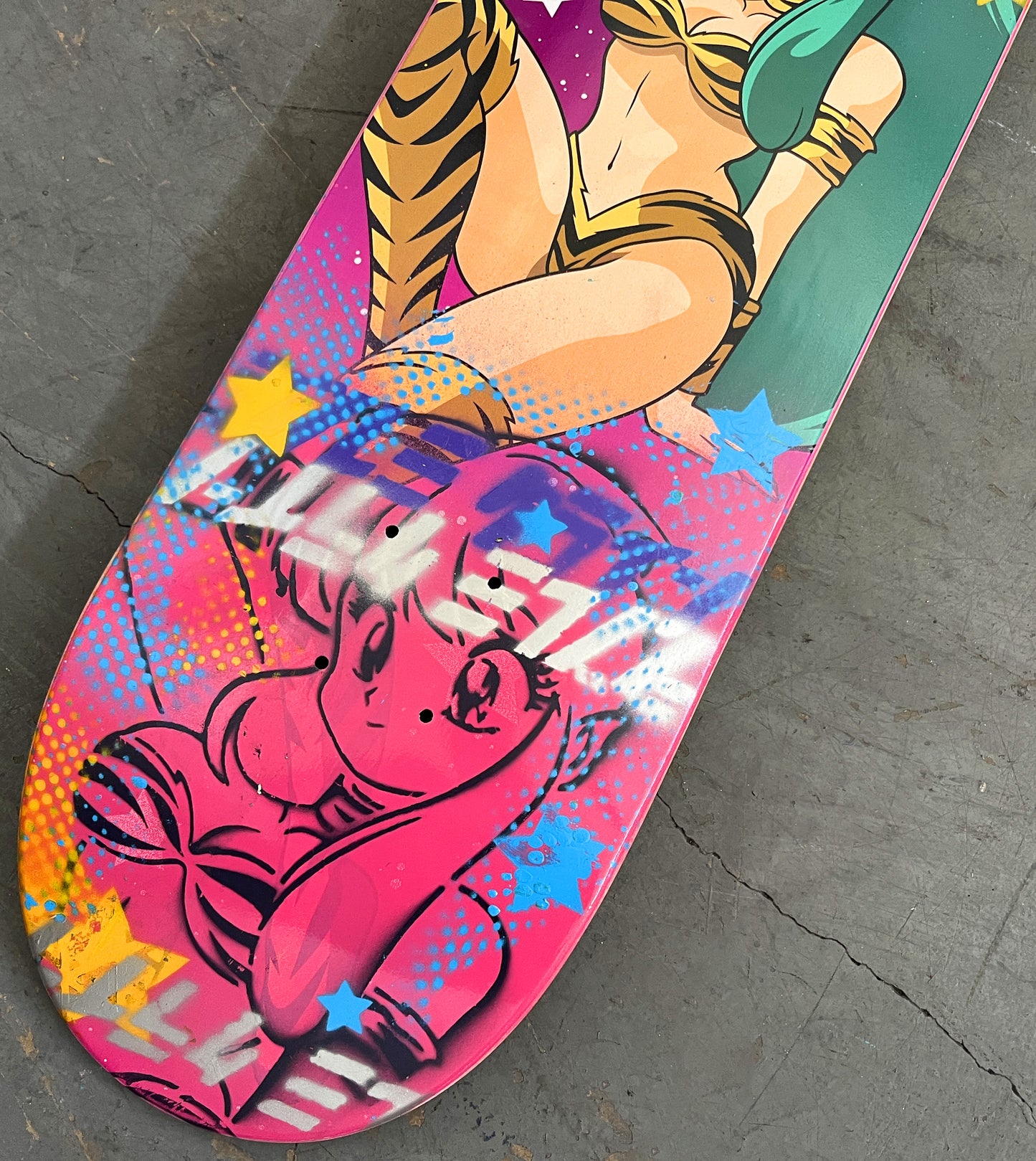 lum chan 2 8.25 X 32.25 PINK/SILVER MIXED PROCESS SIGNED 1 of 1