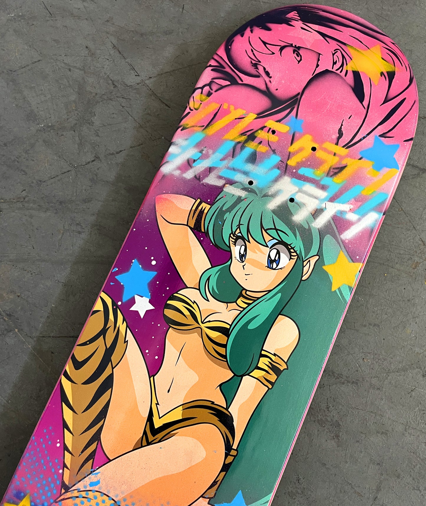 lum chan 2 8.25 X 32.25 PINK/SILVER MIXED PROCESS SIGNED 1 of 1