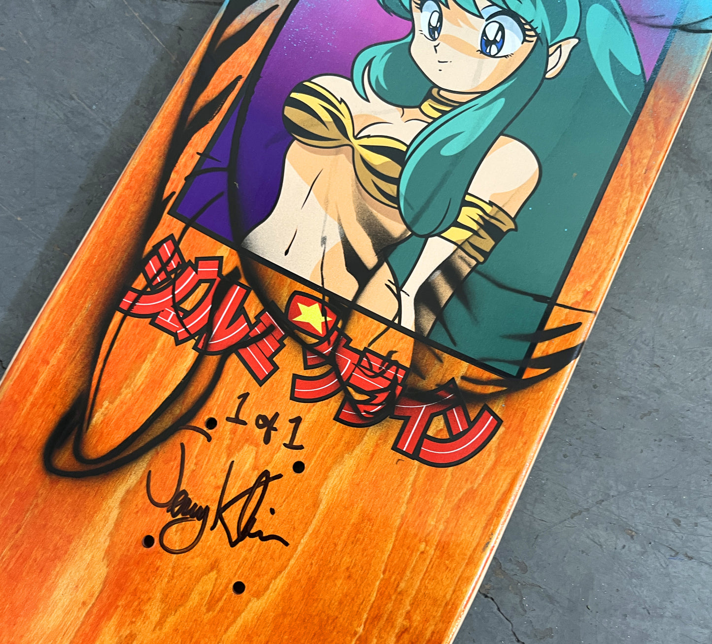 lum chan 2 8.25 X 32.25 PINK/SILVER MIXED PROCESS SIGNED 1 of 1