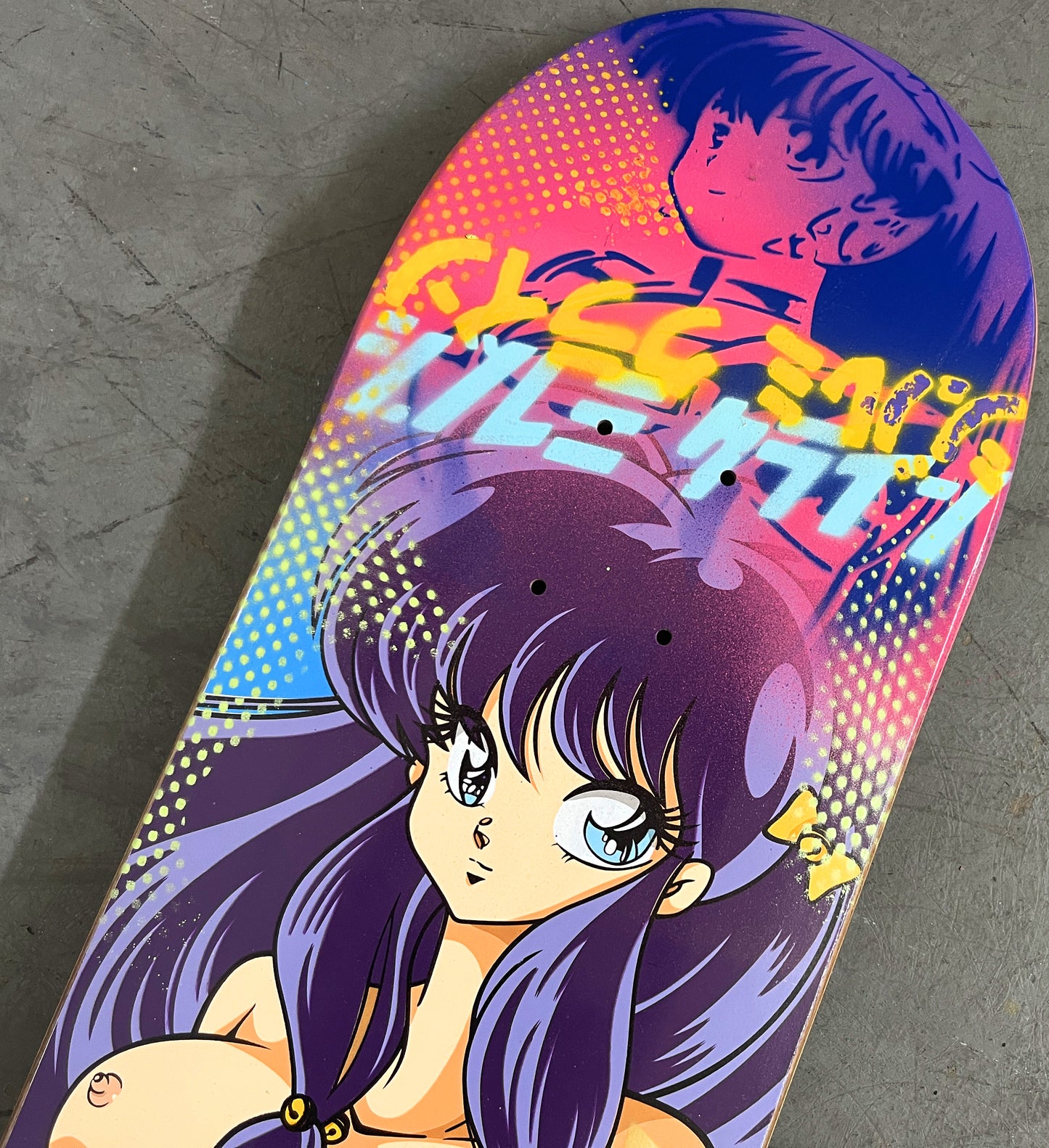 shampoo PURPLE/PINK GRADIENT 8.25 X 32 MIXED PROCESS 1 OF 1 SIGNED