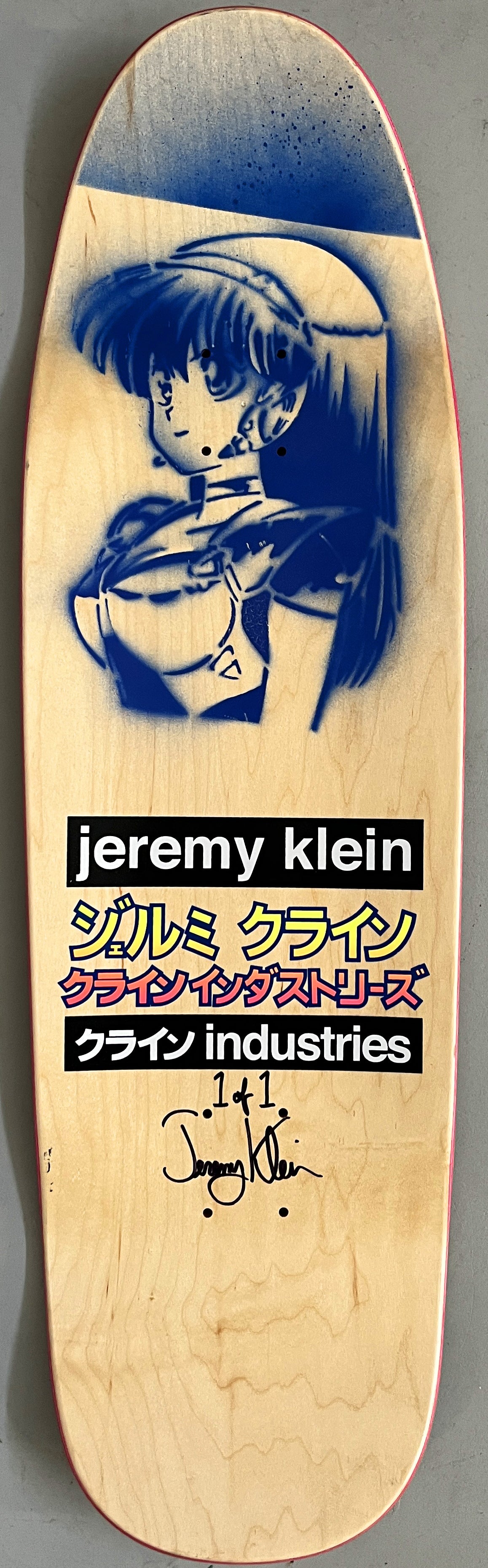 dream girl collage 9.5 X 32.25 NATURAL WOOD HAND PAINTED SIGNED 1 of 1
