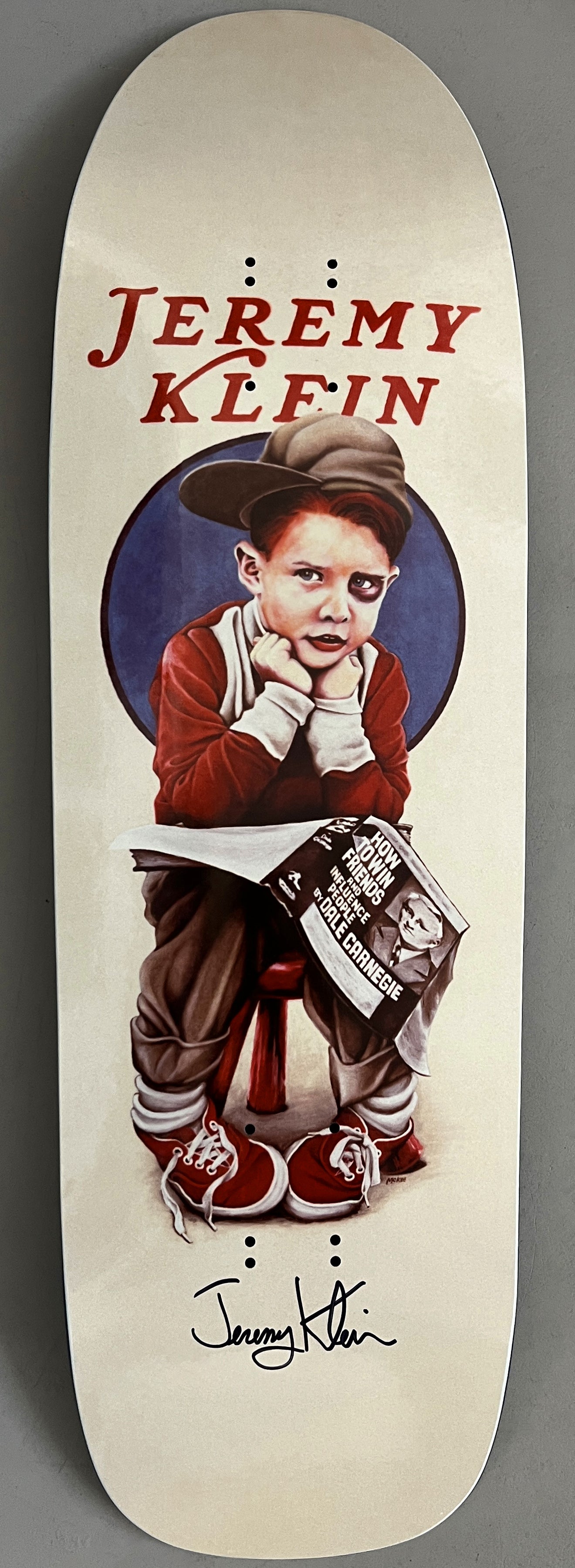 world industries jeremy klein black eye kid SLICK 9.625 SIGNED