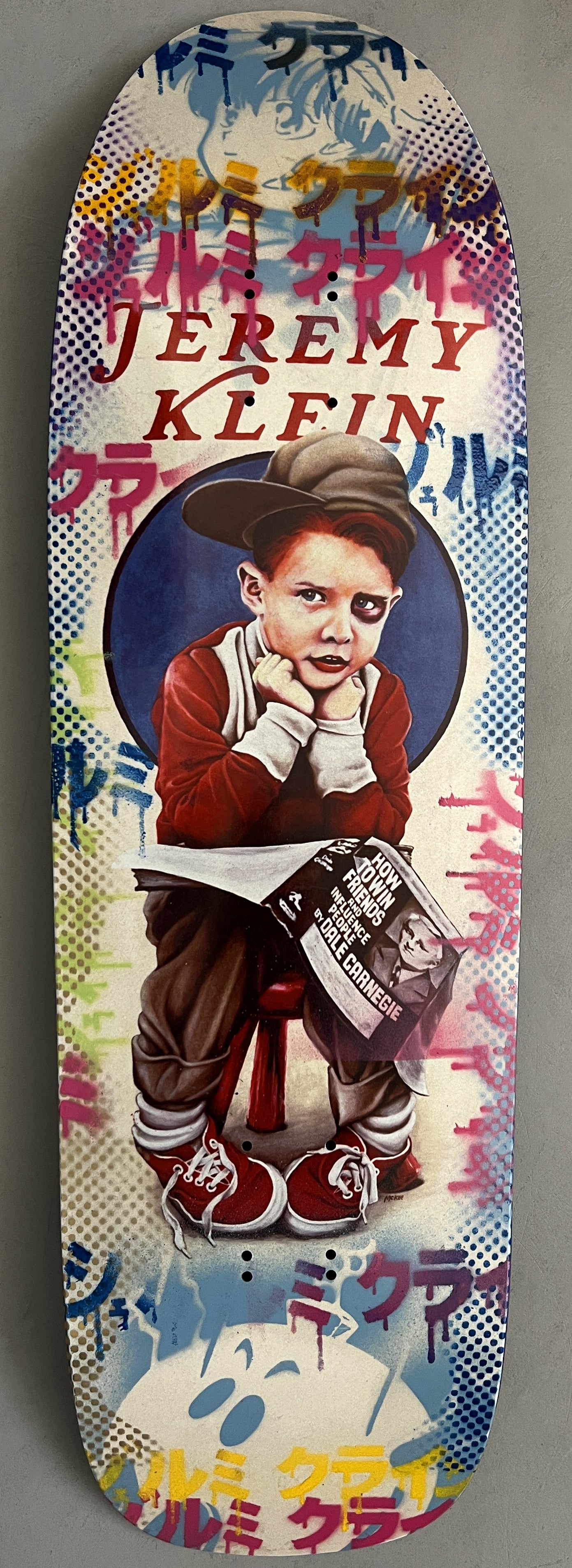 world industries black eye kid SLICK 9.625 MIXED PROCESS MARIO BOMB/DREAM GIRL SIGNED 1 of 1