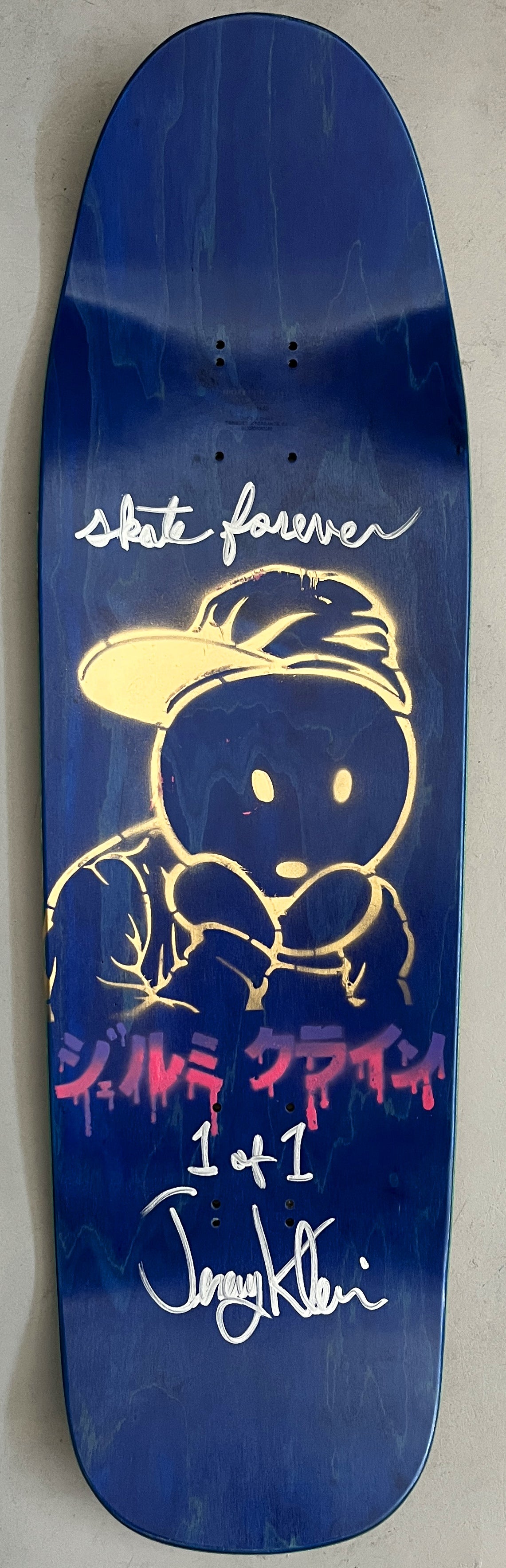 world industries black eye kid SLICK 9.625 MIXED PROCESS MARIO BOMB/DREAM GIRL SIGNED 1 of 1