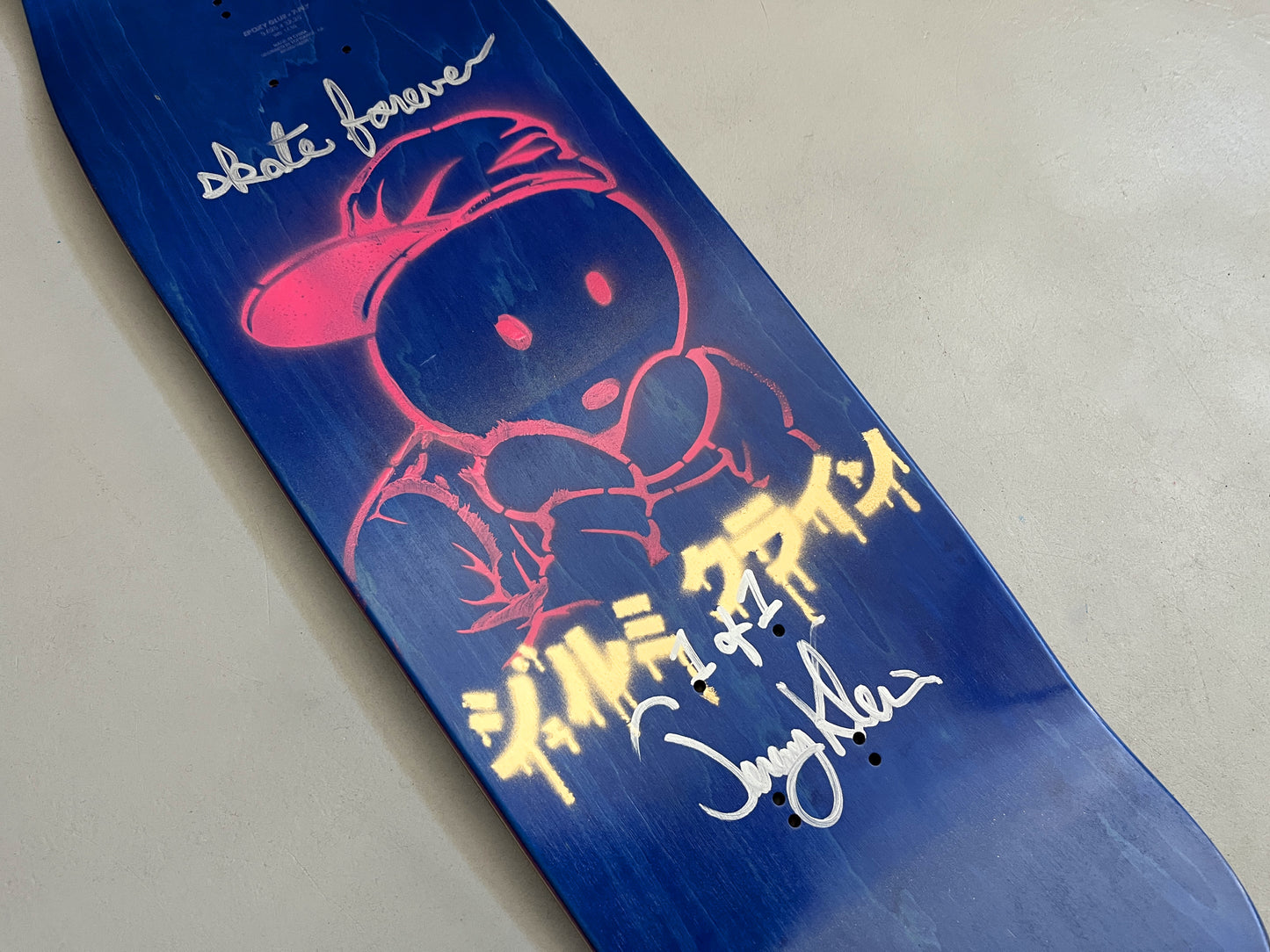 world industries black eye kid SLICK 9.625 MIXED PROCESS LANCE/DREAM GIRL SIGNED 1 of 1