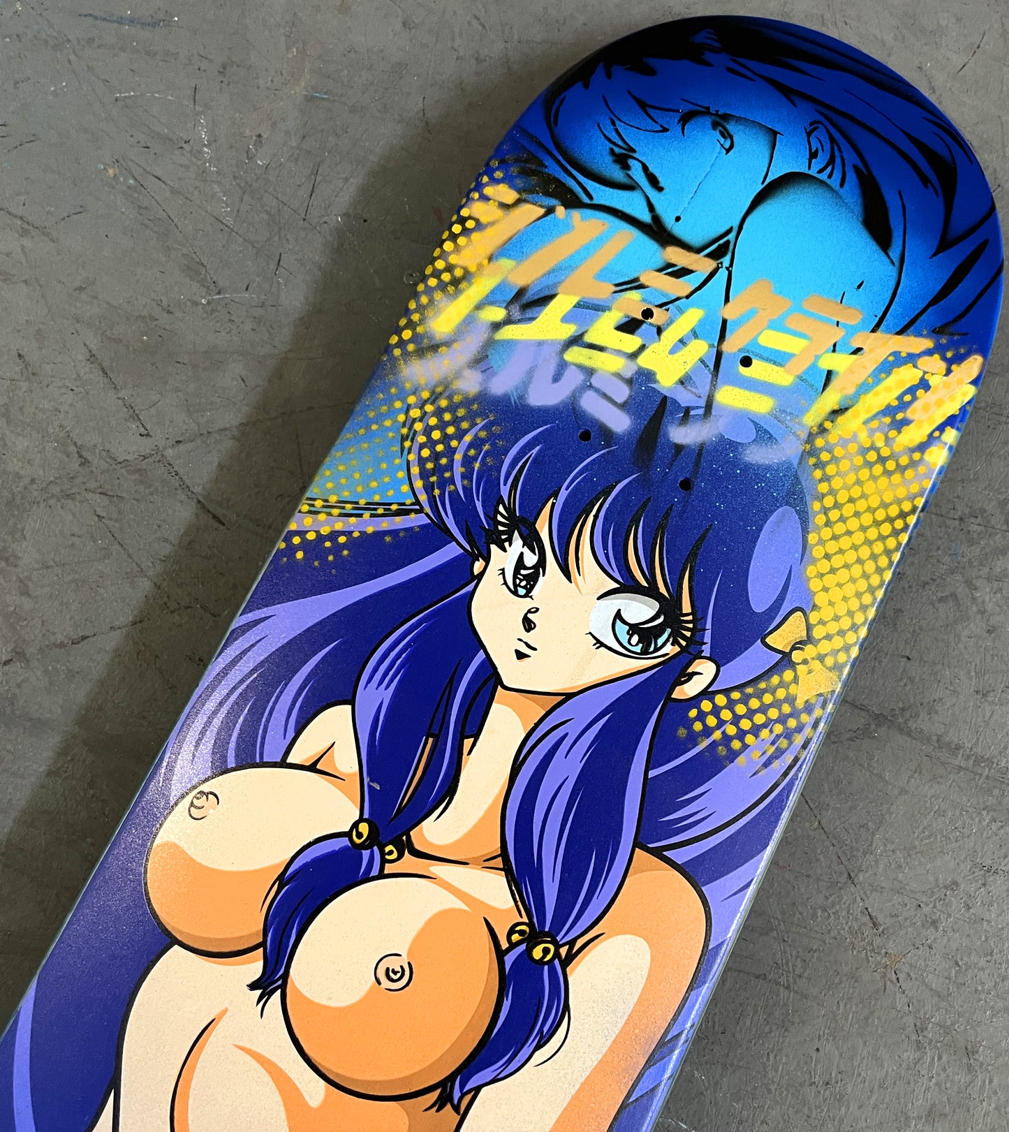 shampoo 8.25 X 32.25 BLUE GRADIENT MIXED PROCESS SIGNED 1 of 1