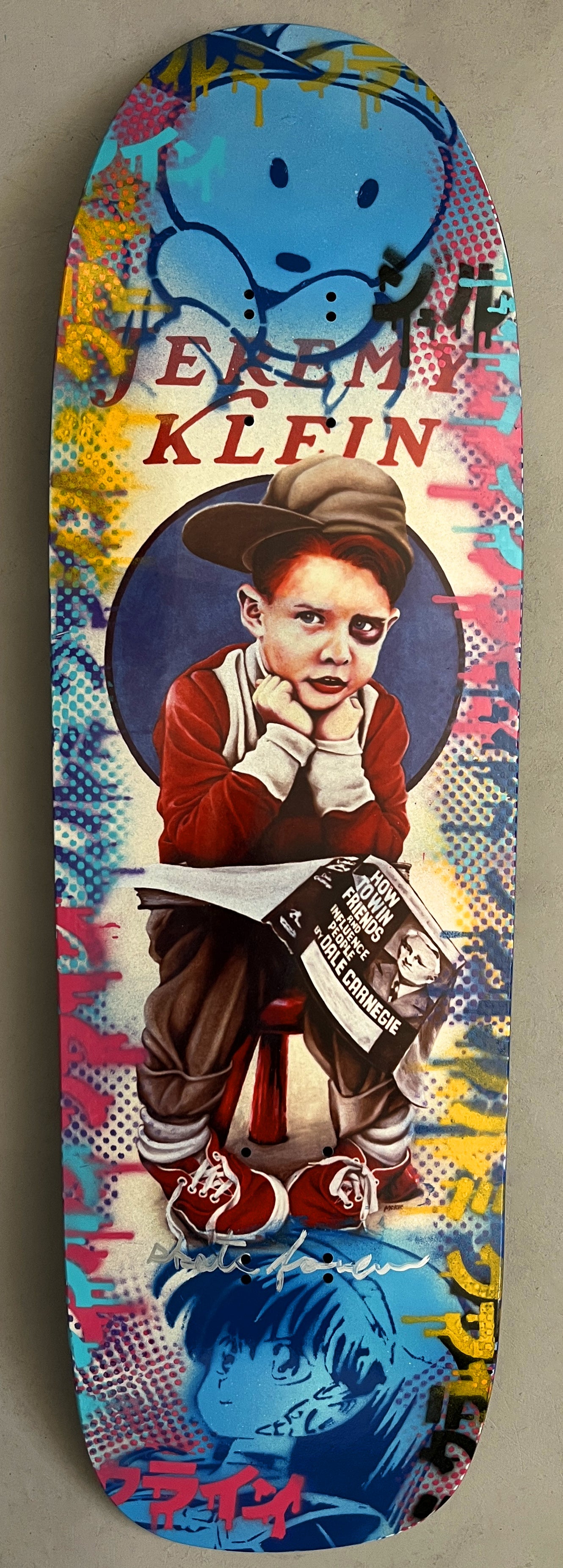 world industries black eye kid SLICK 9.625 MIXED PROCESS BLUE LANCE/DREAMGIRL SIGNED 1 of 1