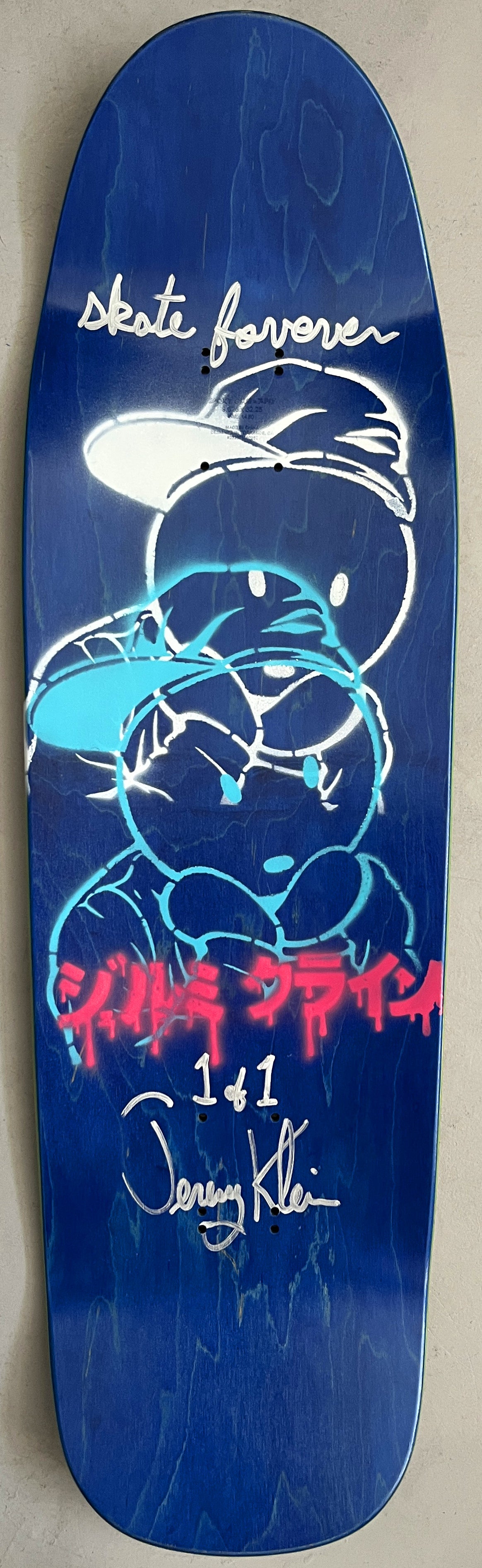 world industries black eye kid SLICK 9.625 MIXED PROCESS BLUE LANCE/DREAMGIRL SIGNED 1 of 1