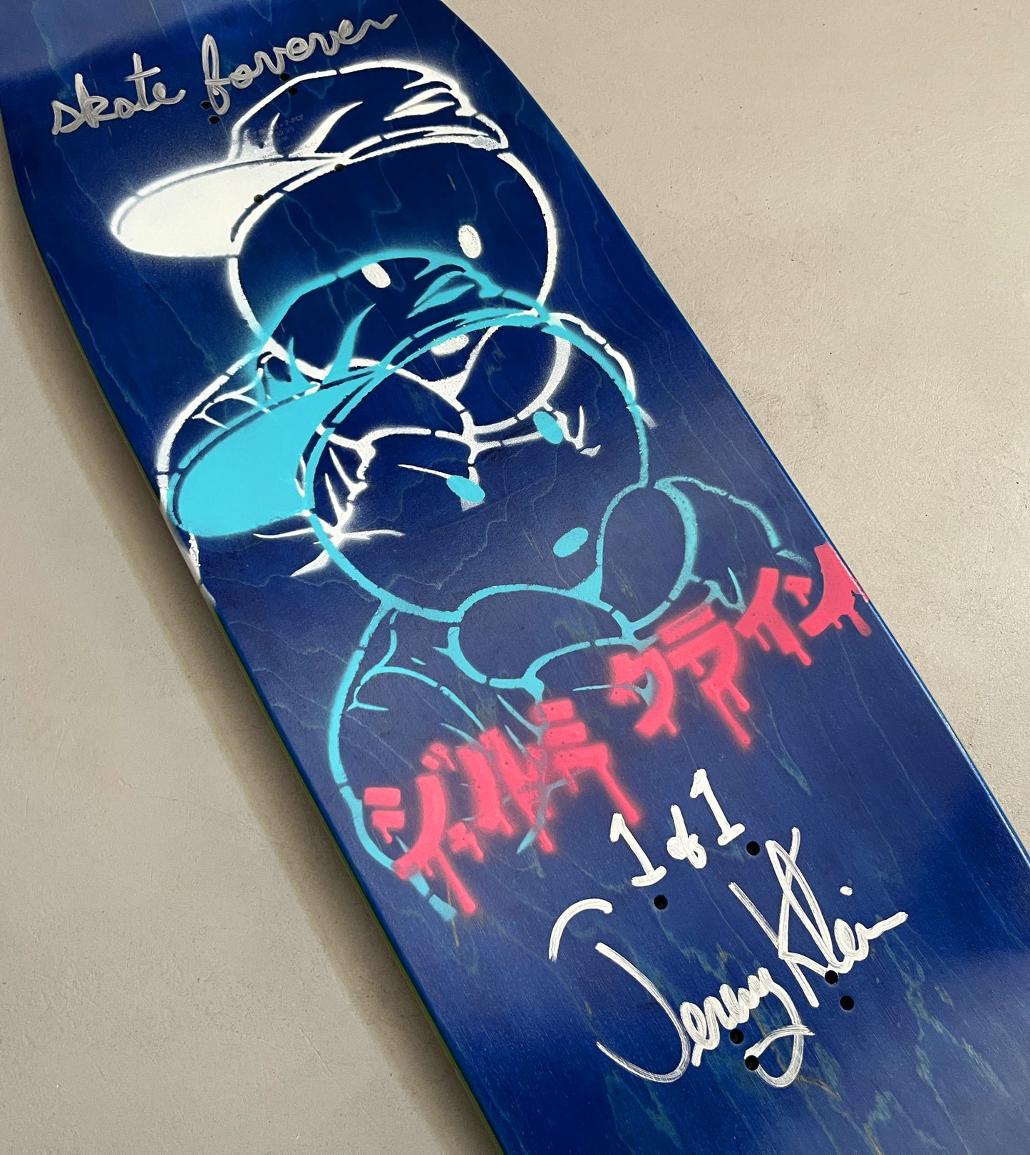 world industries black eye kid SLICK 9.625 MIXED PROCESS BLUE LANCE/DREAMGIRL SIGNED 1 of 1