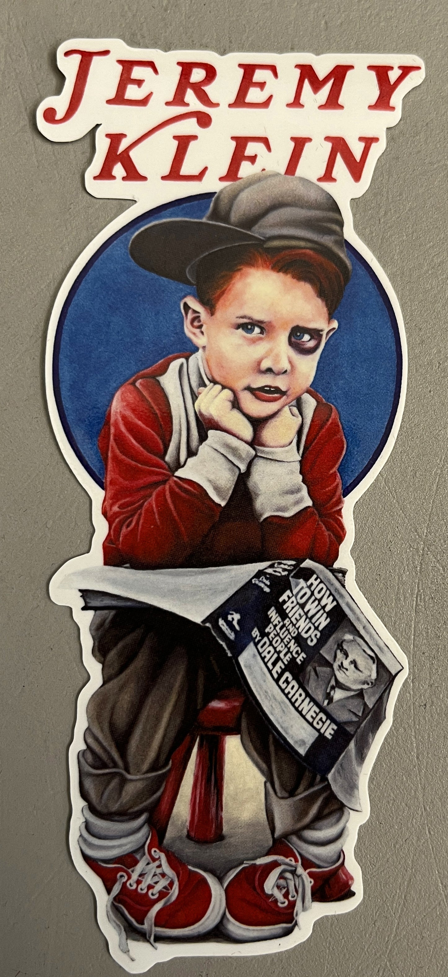 jeremy klein black eye kid sticker