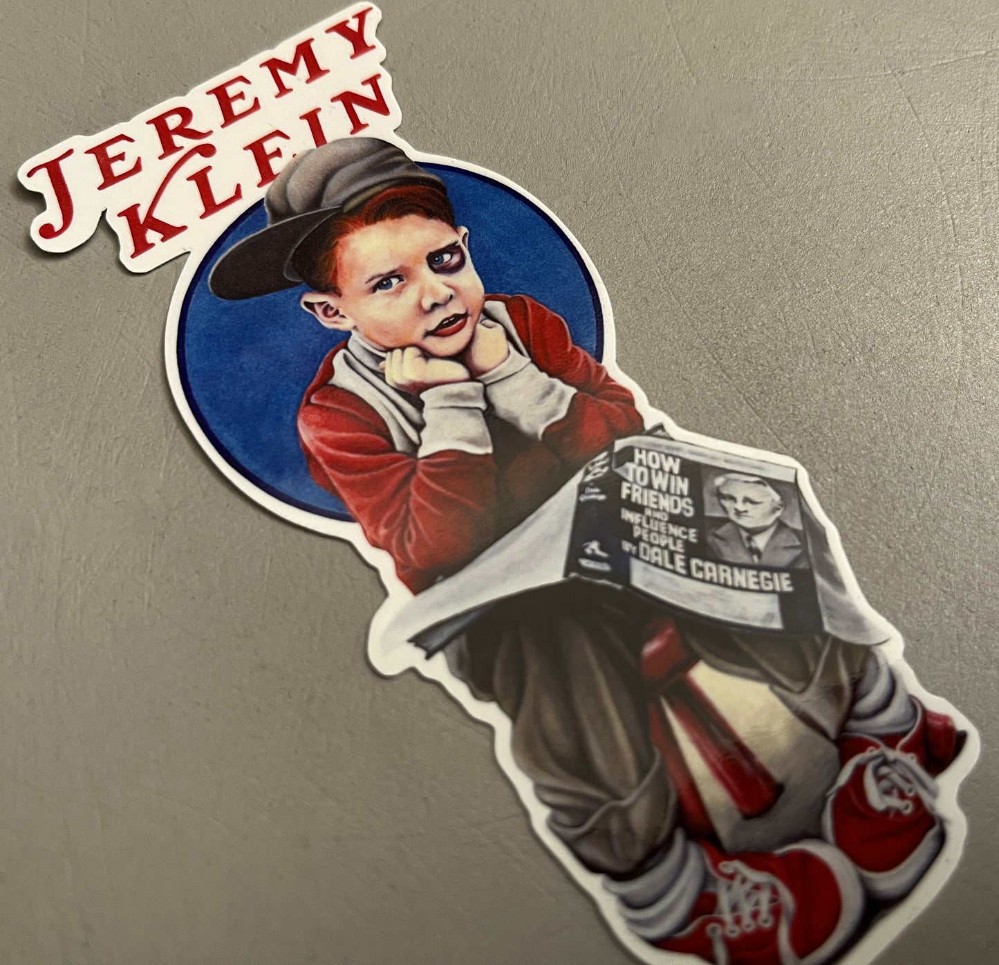 jeremy klein black eye kid sticker