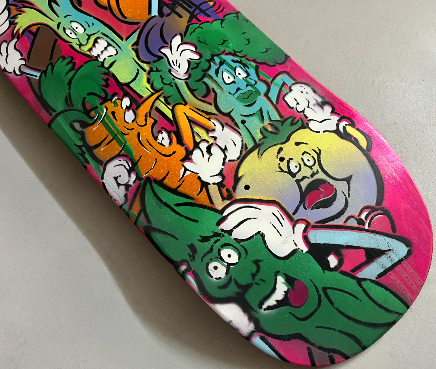 hand painted candy bar 9.5 X 32.25 SIGNED AND NUMBERED #1 - 1 OF 1