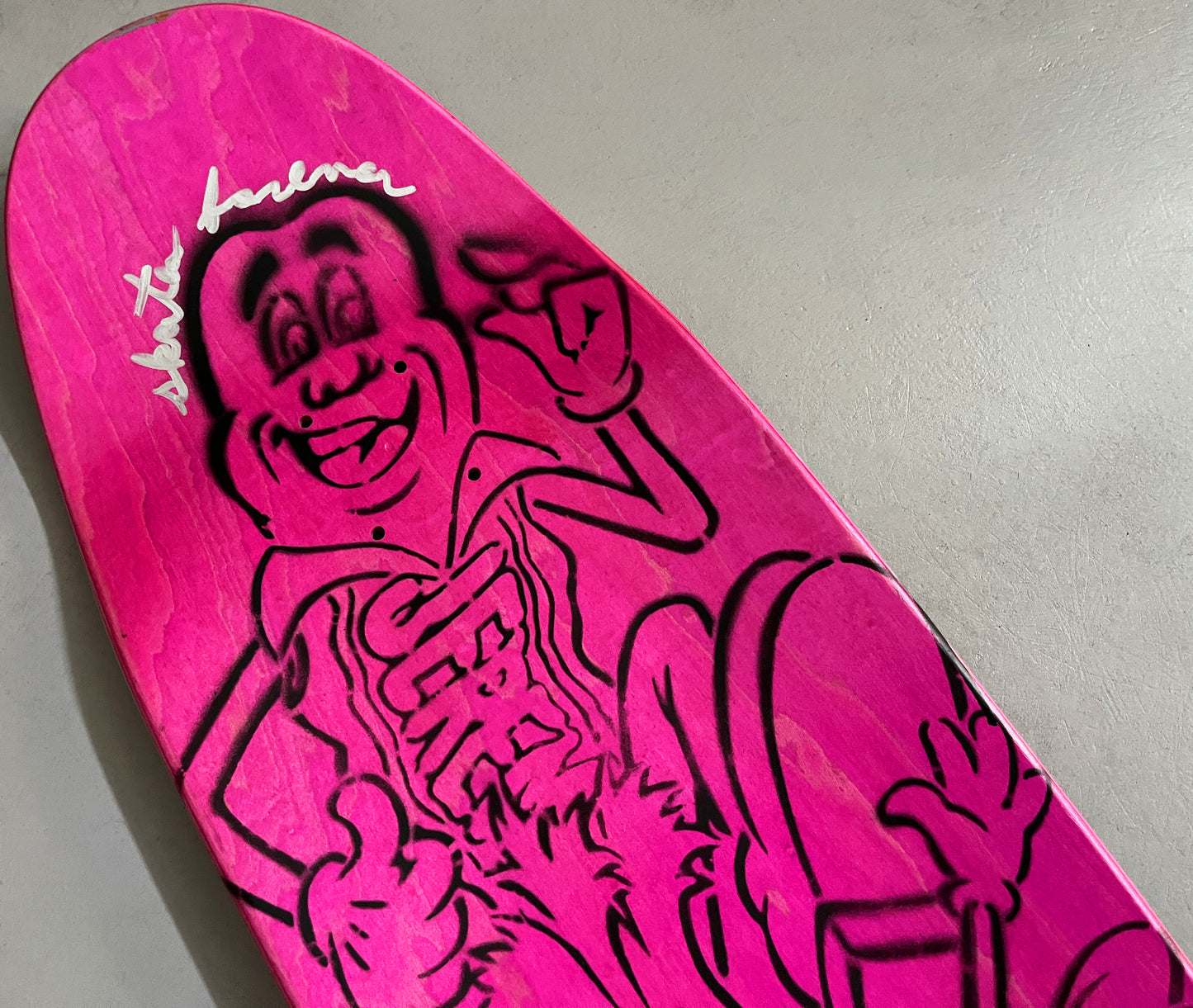 hand painted candy bar 9.5 X 32.25 SIGNED AND NUMBERED #1 - 1 OF 1