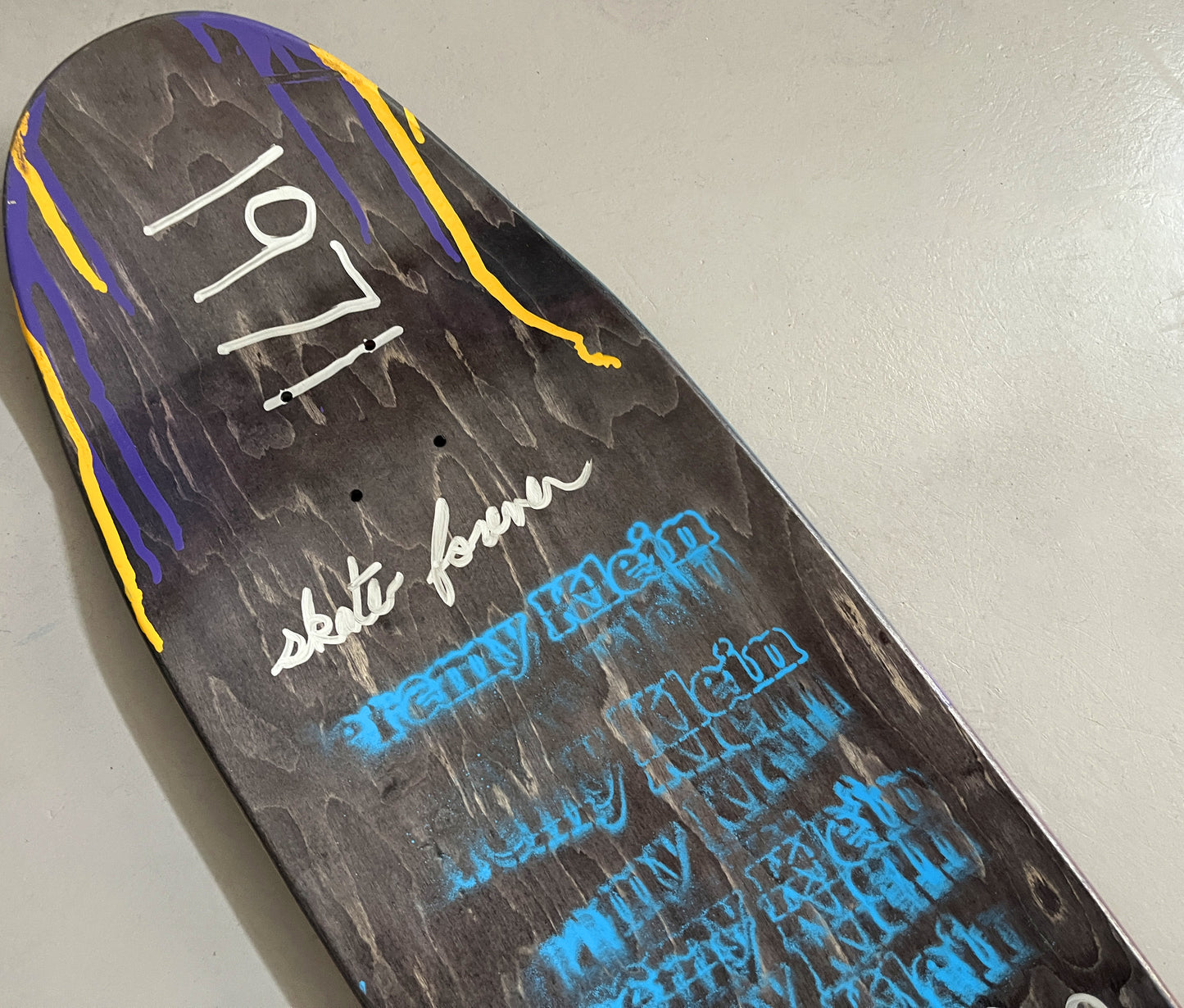 hand painted candy bar 9.5 X 32.25 SIGNED AND NUMBERED #2 - 1 OF 1