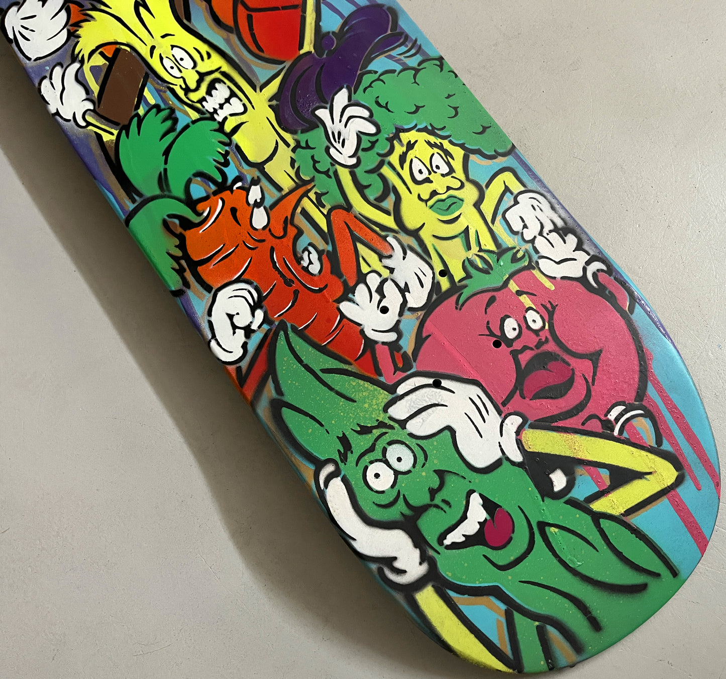 hand painted candy bar 9.5 X 32.25 SIGNED AND NUMBERED #3 - 1 OF 1