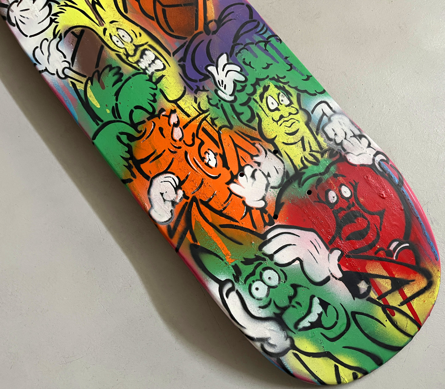 hand painted candy bar 9.5 X 32.25 SIGNED AND NUMBERED #4 - 1 OF 1