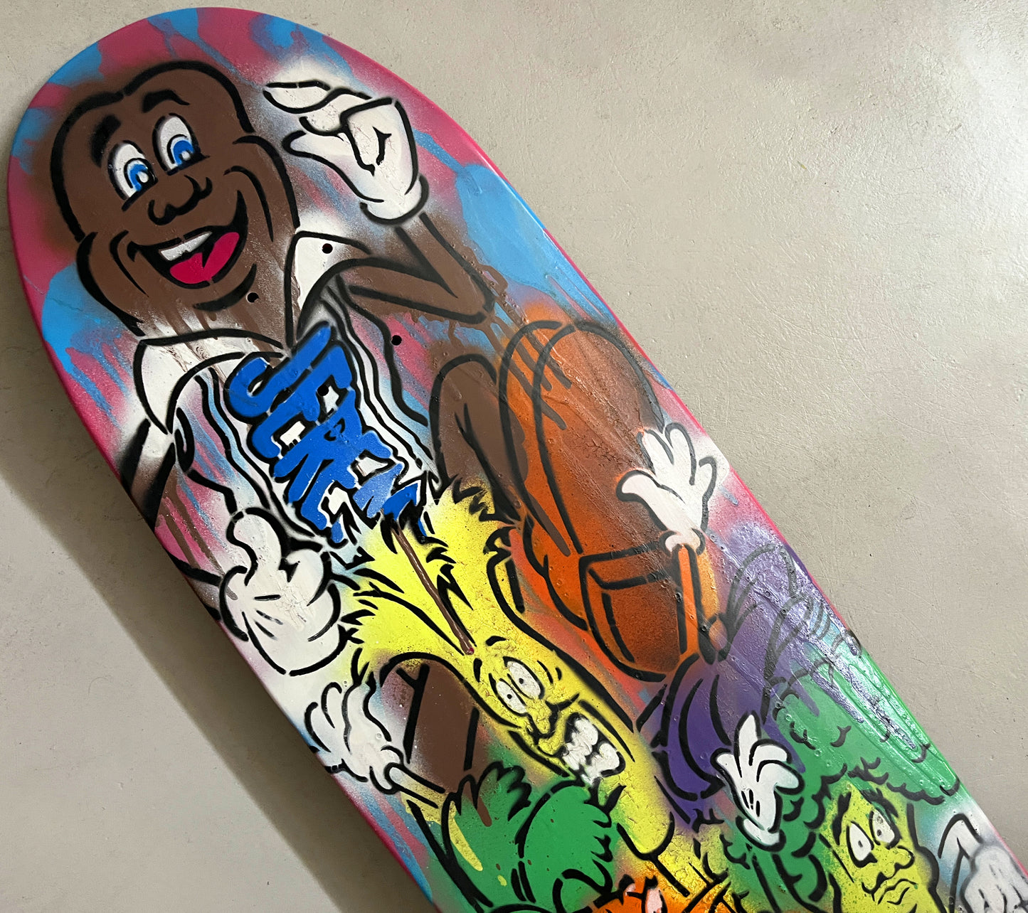 hand painted candy bar 9.5 X 32.25 SIGNED AND NUMBERED #4 - 1 OF 1