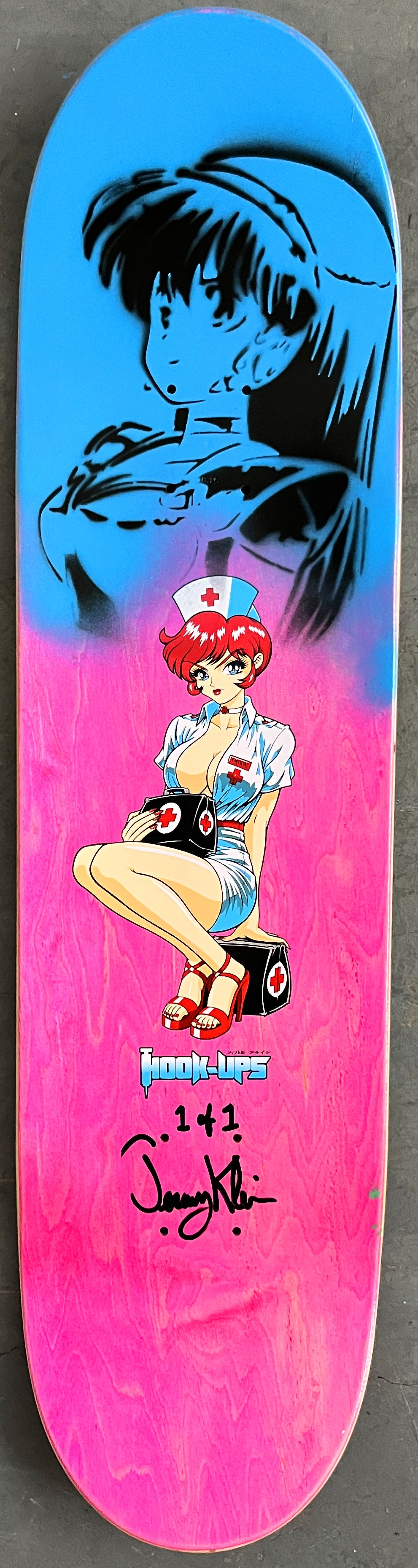 trixie 8.25 X 32.25 PINK MIXED PROCESS SIGNED 1 of 1