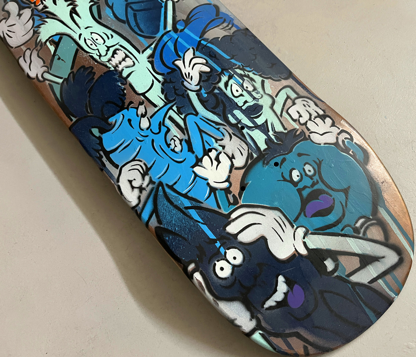 hand painted candy bar 9.5 X 32.25 SIGNED AND NUMBERED #6 - 1 OF 1
