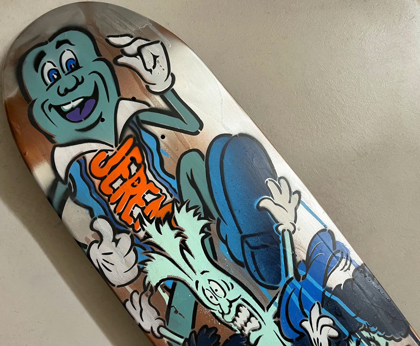 hand painted candy bar 9.5 X 32.25 SIGNED AND NUMBERED #6 - 1 OF 1