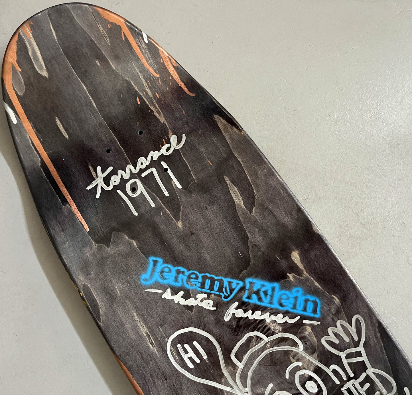 hand painted candy bar 9.5 X 32.25 SIGNED AND NUMBERED #6 - 1 OF 1