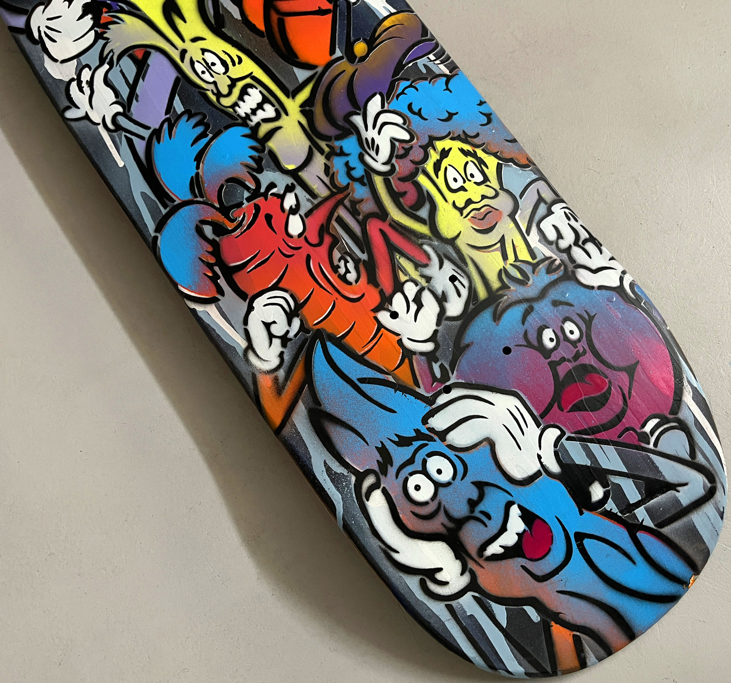 hand painted candy bar 9.5 X 32.25 SIGNED AND NUMBERED #7 - 1 OF 1