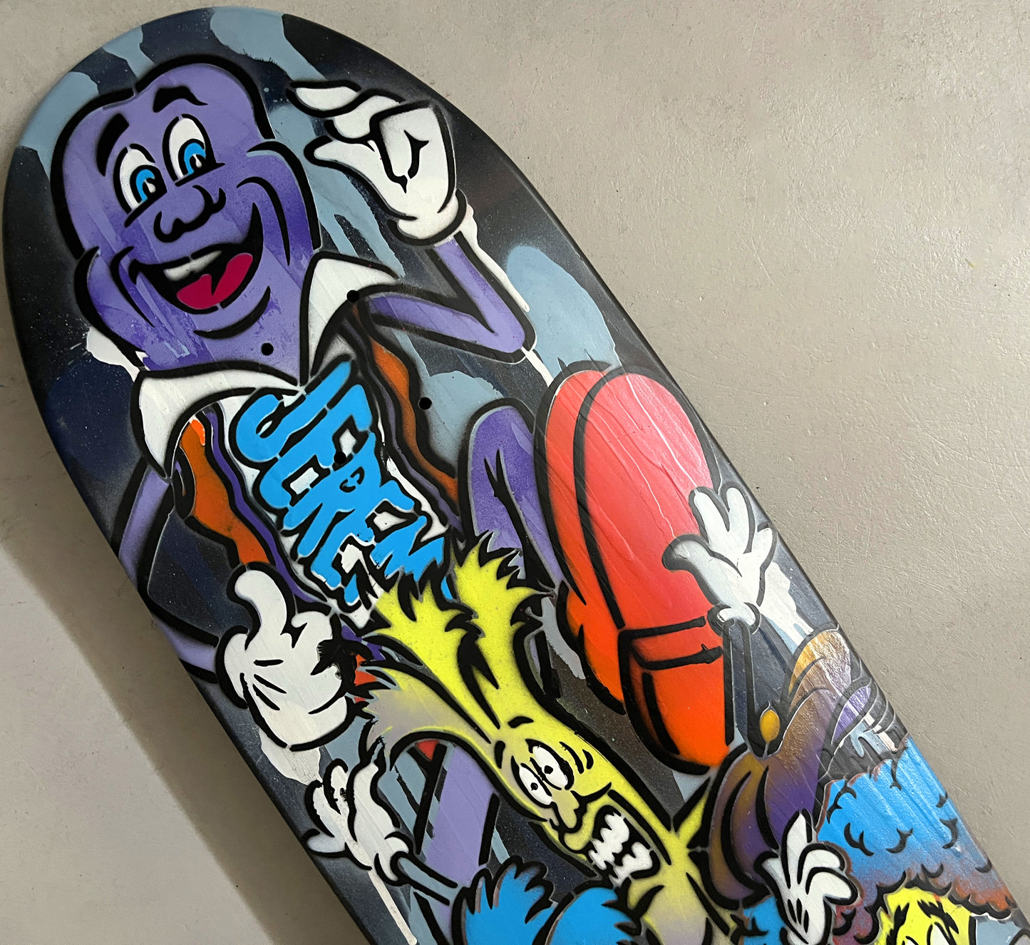 hand painted candy bar 9.5 X 32.25 SIGNED AND NUMBERED #7 - 1 OF 1