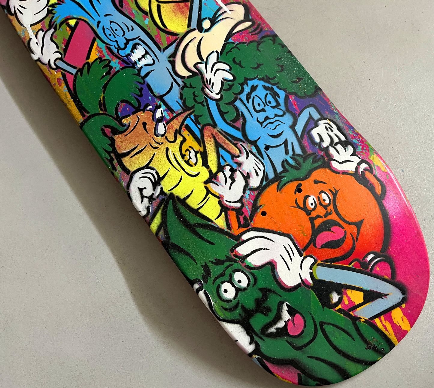 hand painted candy bar 9.5 X 32.25 SIGNED AND NUMBERED #8 - 1 OF 1