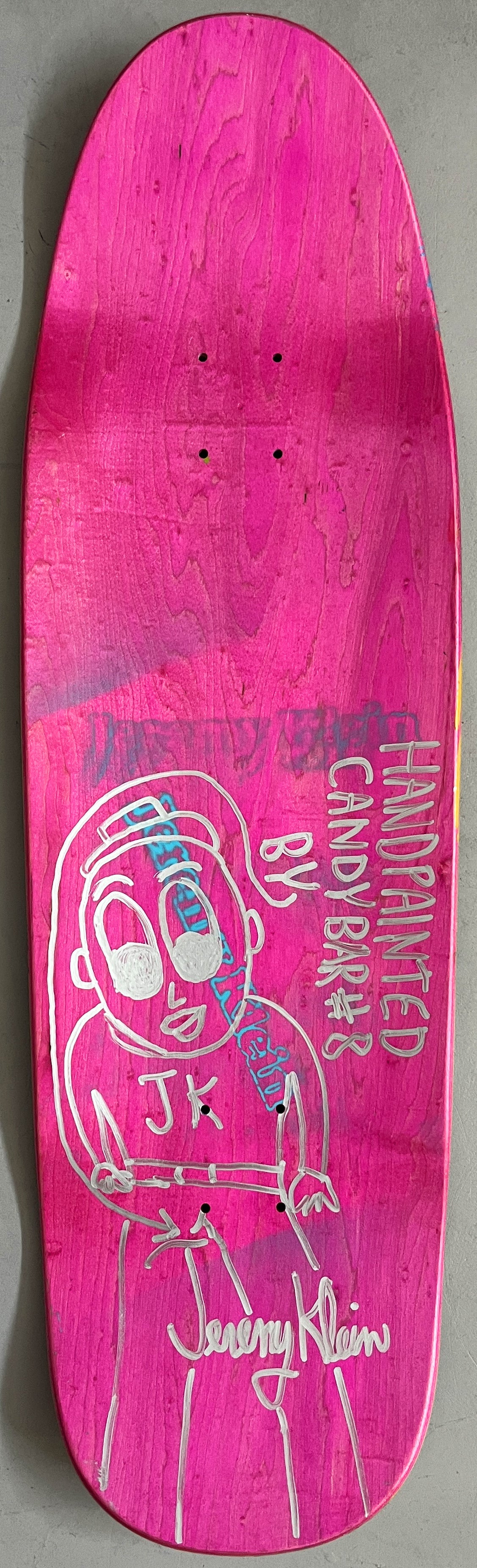 hand painted candy bar 9.5 X 32.25 SIGNED AND NUMBERED #8 - 1 OF 1