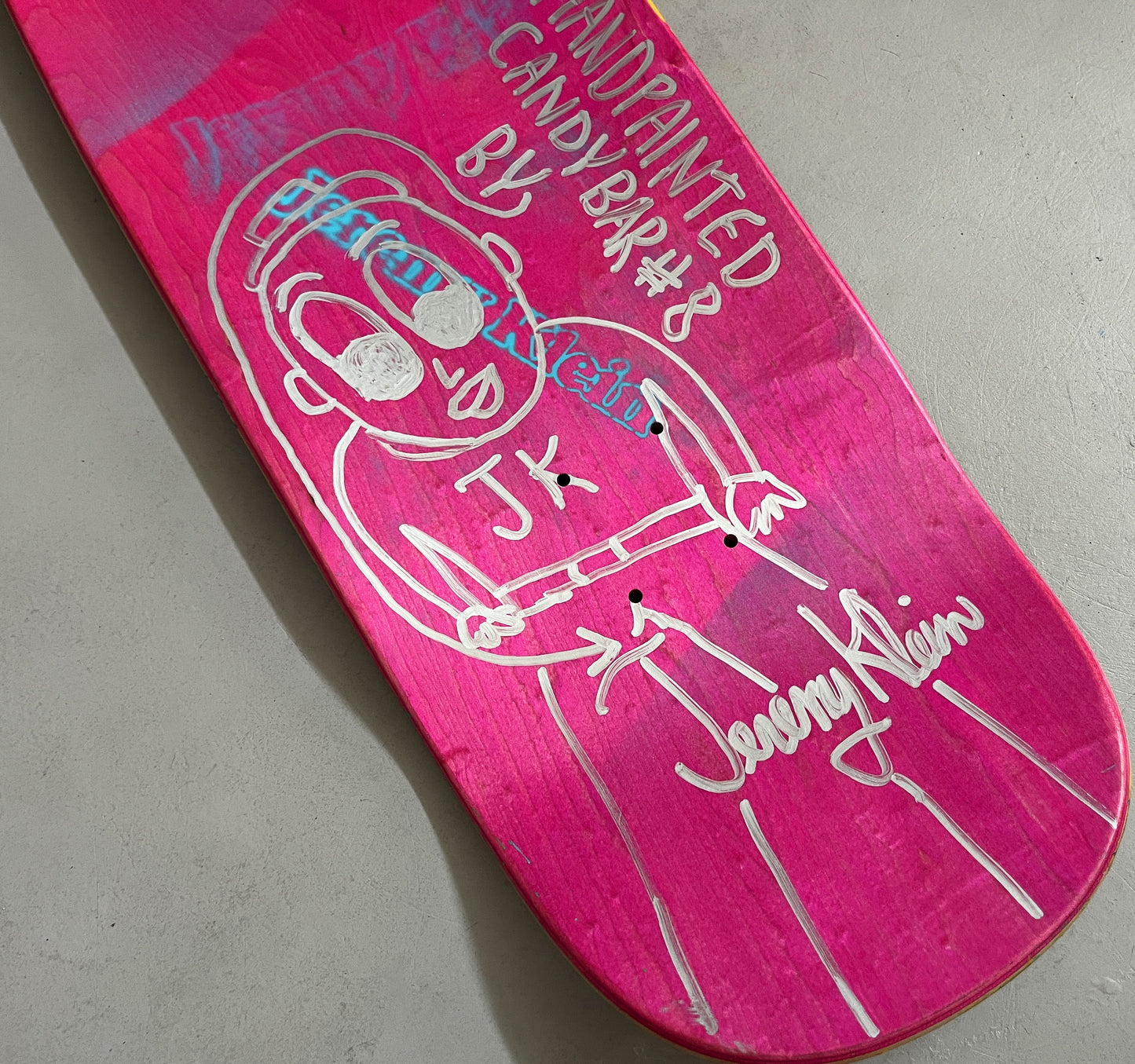 hand painted candy bar 9.5 X 32.25 SIGNED AND NUMBERED #8 - 1 OF 1